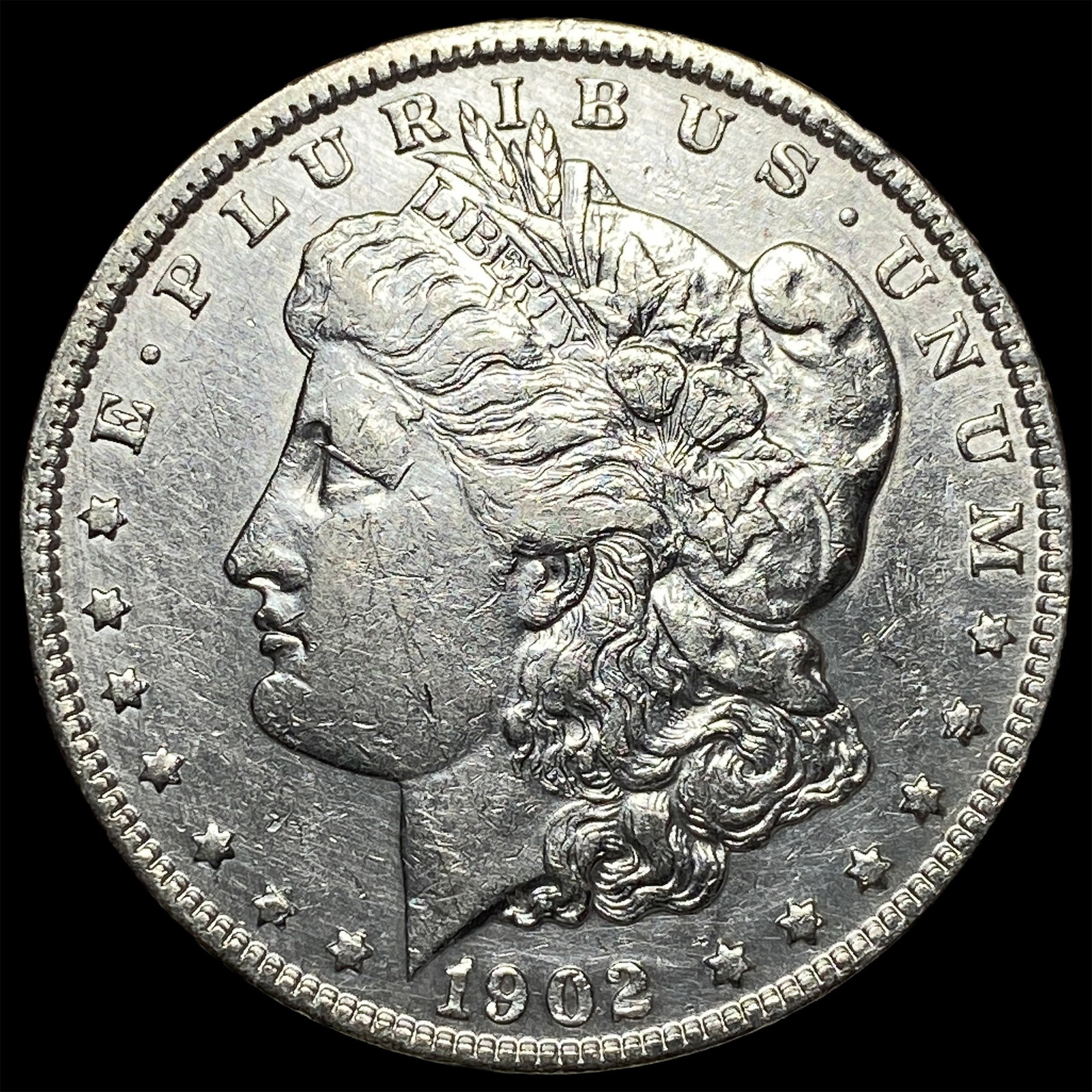 1902-S Silver Morgan Dollar CHOICE AU: 1902-S Silver Morgan Dollar CHOICE AU