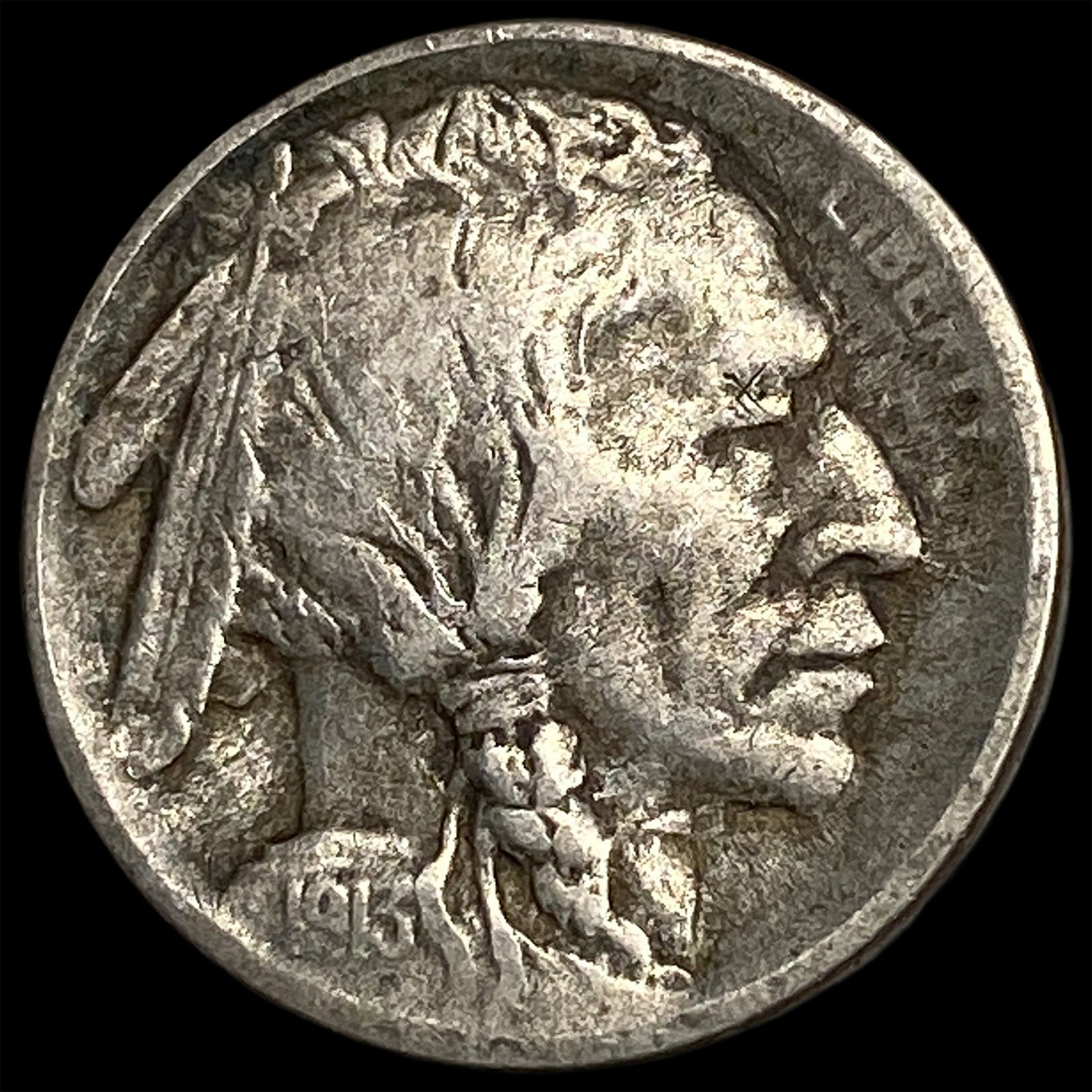 1913-S Buffalo Nickel Type 1 LIGHTLY CIRCULATED: 1913-S Buffalo Nickel Type 1 LIGHTLY CIRCULATED