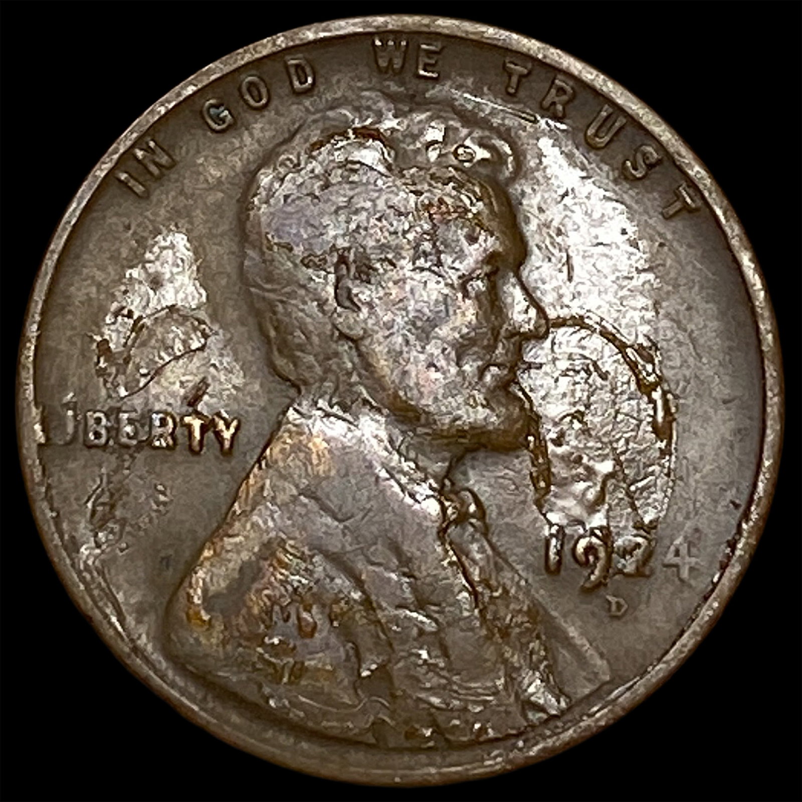 1924-D Lincoln Wheat Cent NEARLY UNCIRCULATED: 1924-D Lincoln Wheat Cent NEARLY UNCIRCULATED