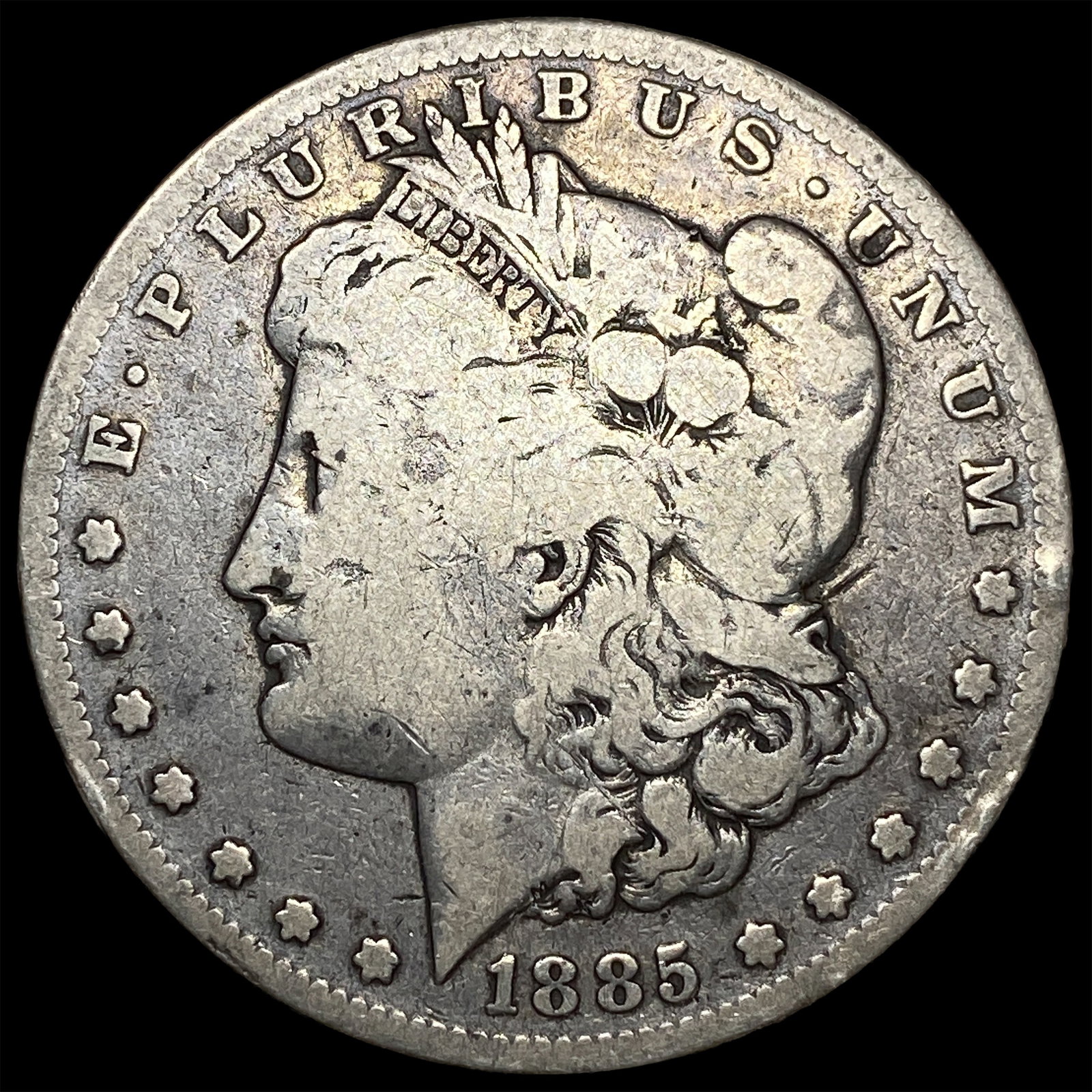 1885 Silver Morgan Dollar LIGHTLY CIRCULATED: 1885 Silver Morgan Dollar LIGHTLY CIRCULATED