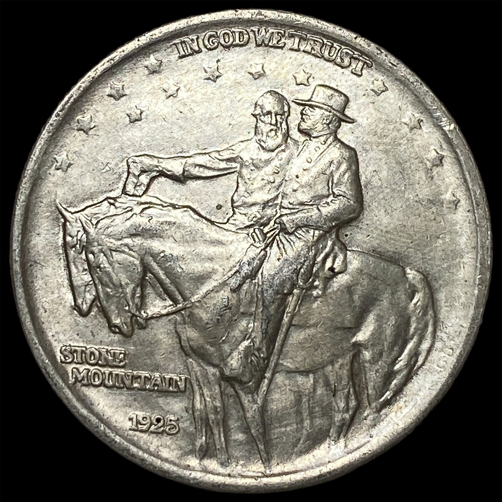 1925 Stone Mountain Silver Half Dollar CLOSELY UNCIRCULATED: 1925 Stone Mountain Silver Half Dollar CLOSELY UNCIRCULATED