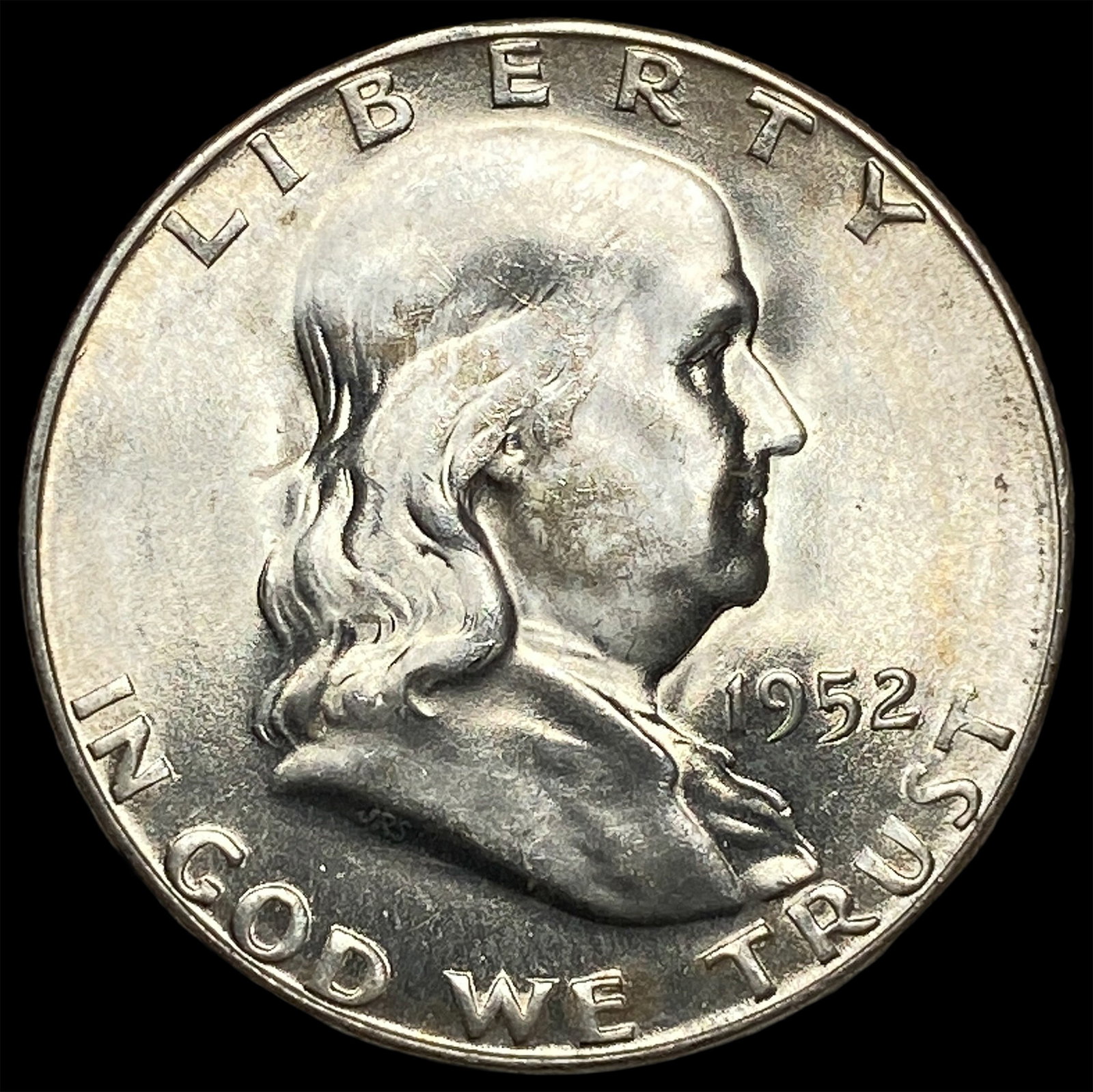 1952-S Silver Half Dollar Franklin GEM BU: 1952-S Silver Half Dollar Franklin GEM BU