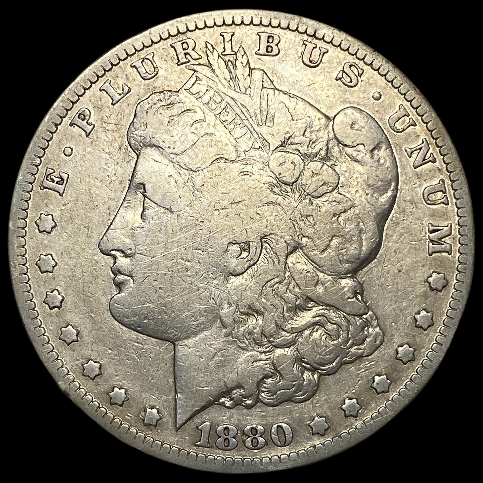 1880-S Silver Morgan Dollar LIGHTLY CIRCULATED (1 of 2)