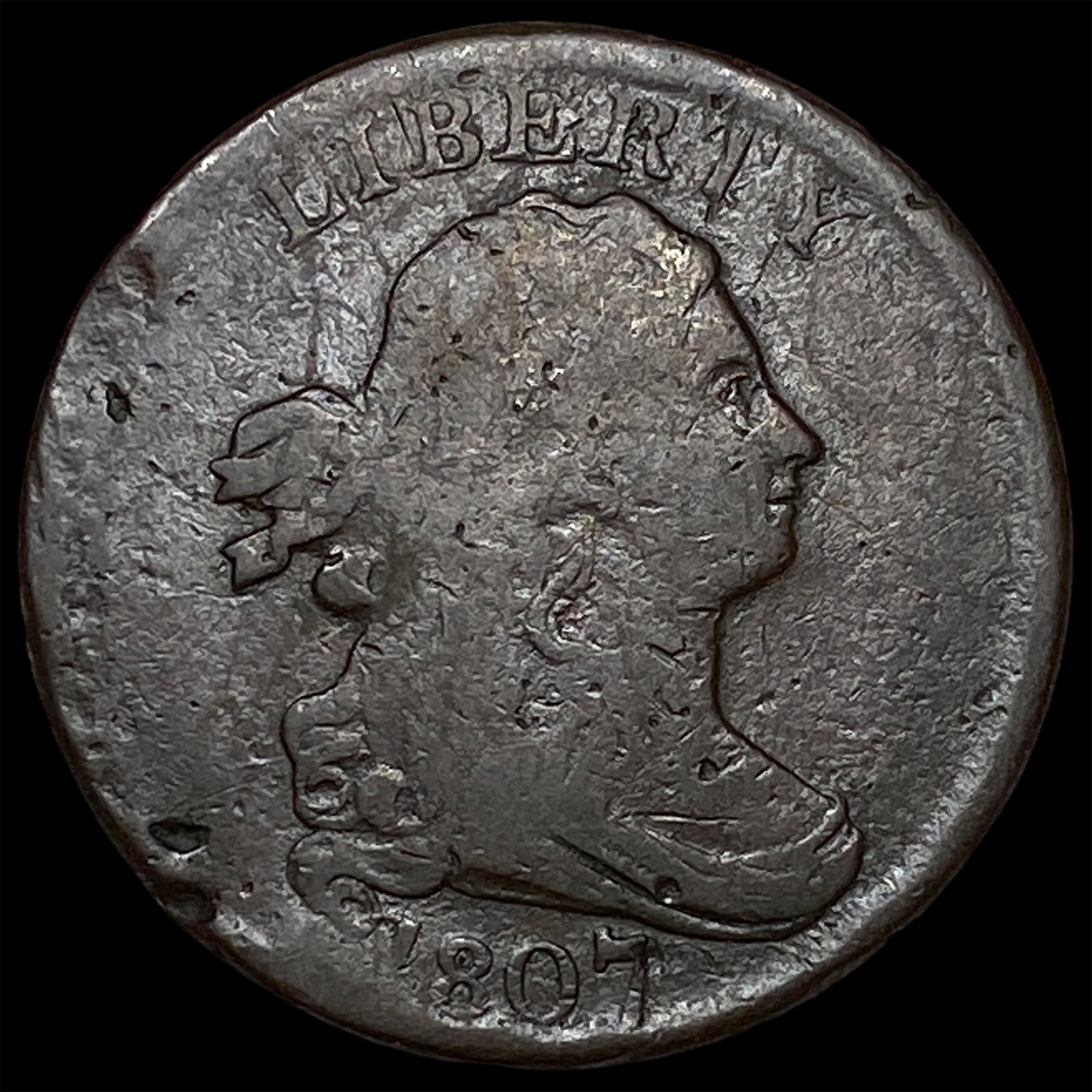 1807 Classic Head Half Cent NEARLY UNCIRCULATED (1 of 2)