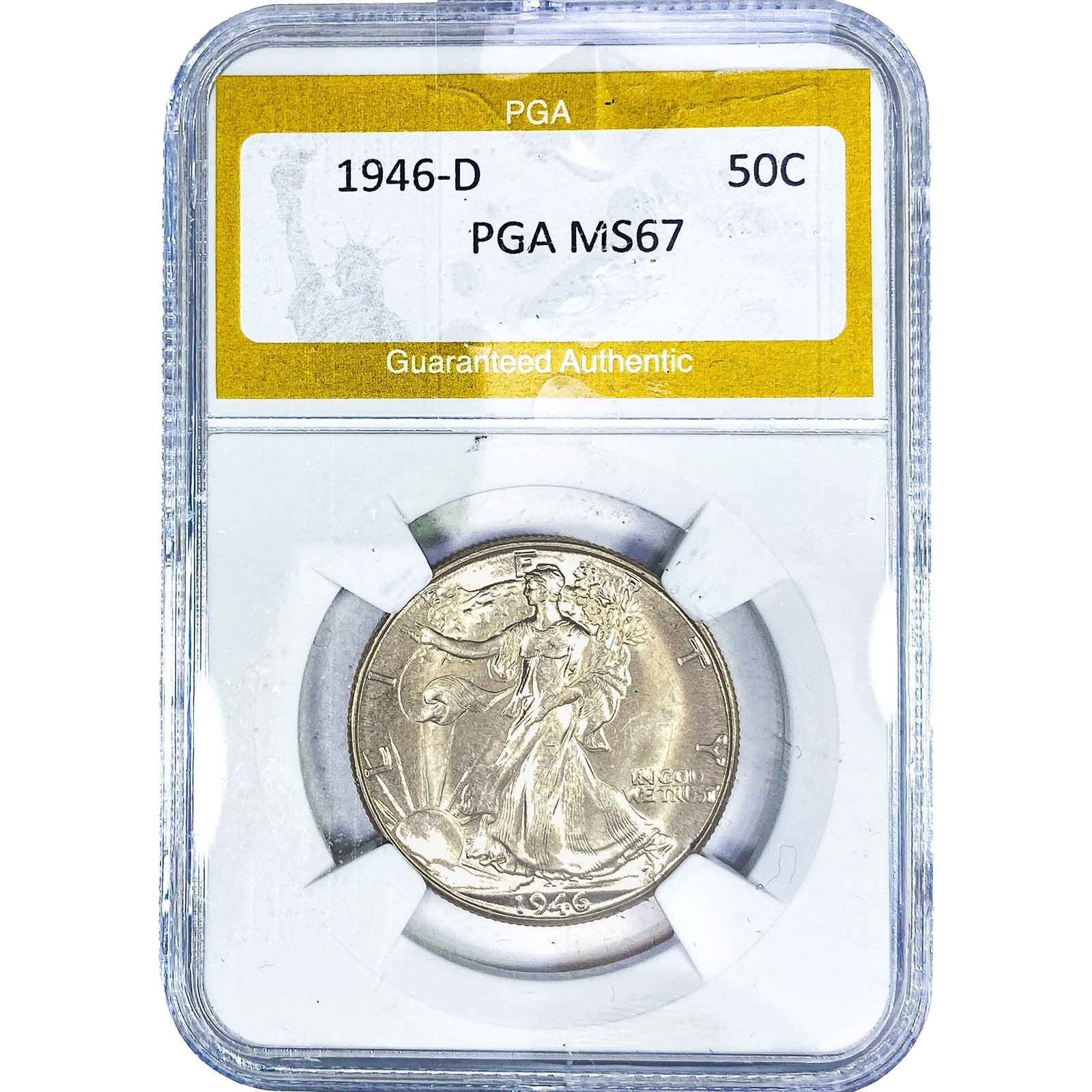 1946-D Walking Liberty Half Dollar PGA MS67 (1 of 2)