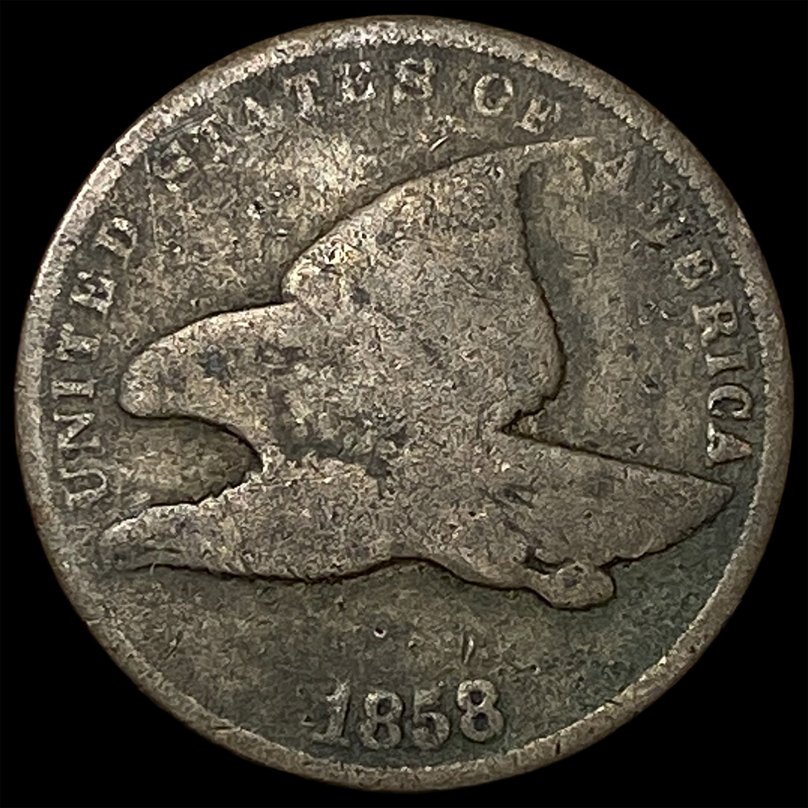 1858 Flying Eagle Cent NICELY CIRCULATED: 1858 Flying Eagle Cent NICELY CIRCULATED