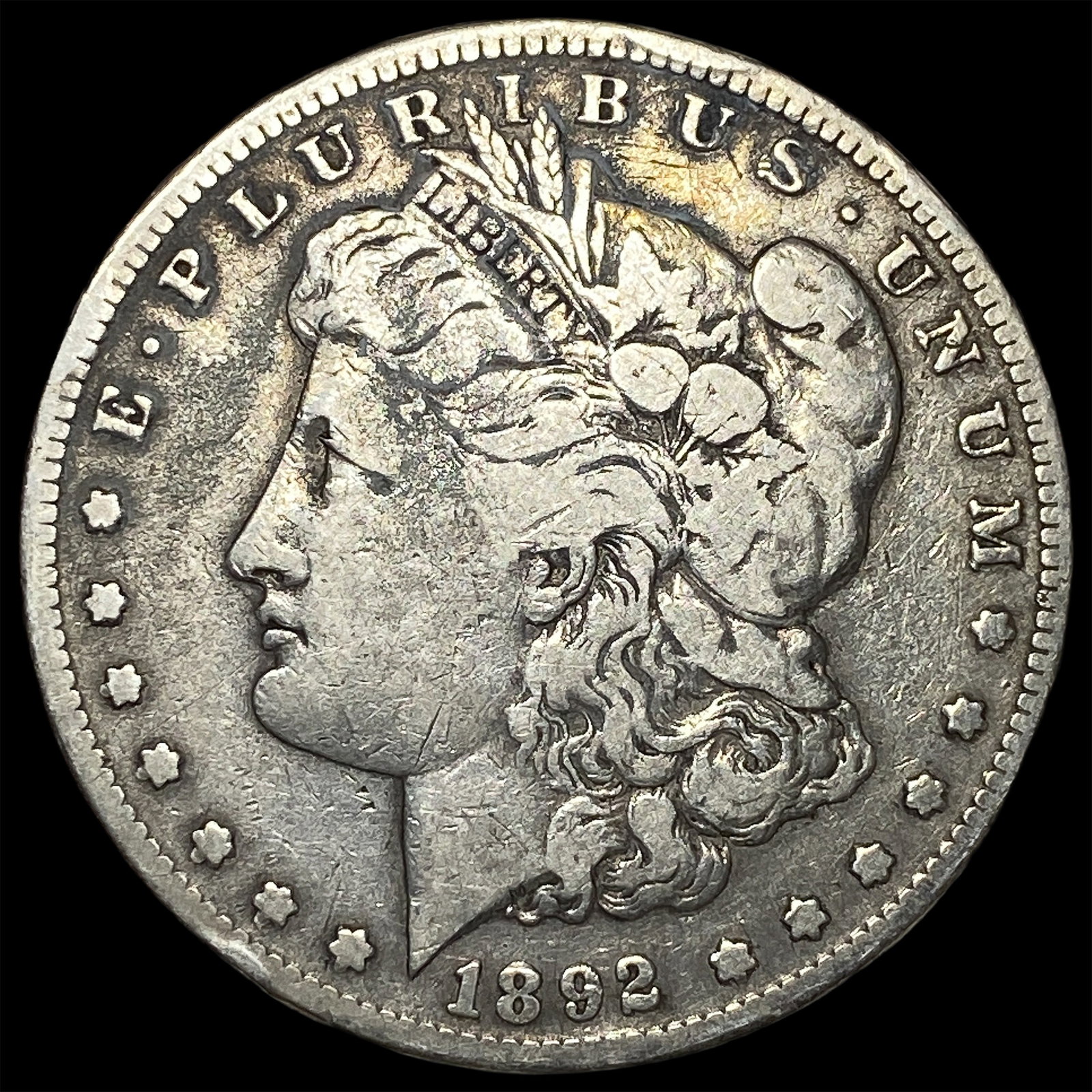 1892 Silver Morgan Dollar LIGHTLY CIRCULATED: 1892 Silver Morgan Dollar LIGHTLY CIRCULATED