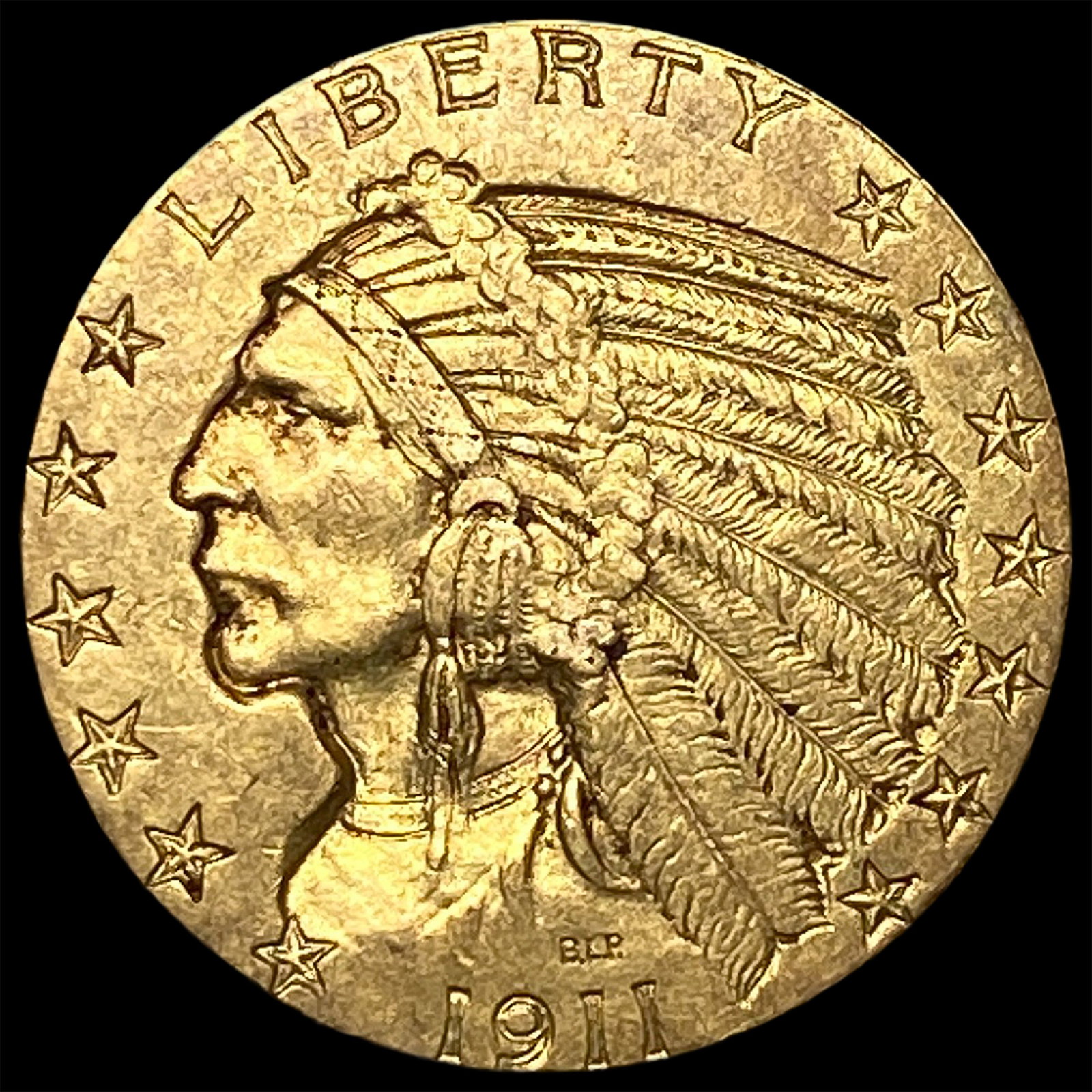 1911 Indian Head Half Eagle $5 Gold CHOICE AU (1 of 2)