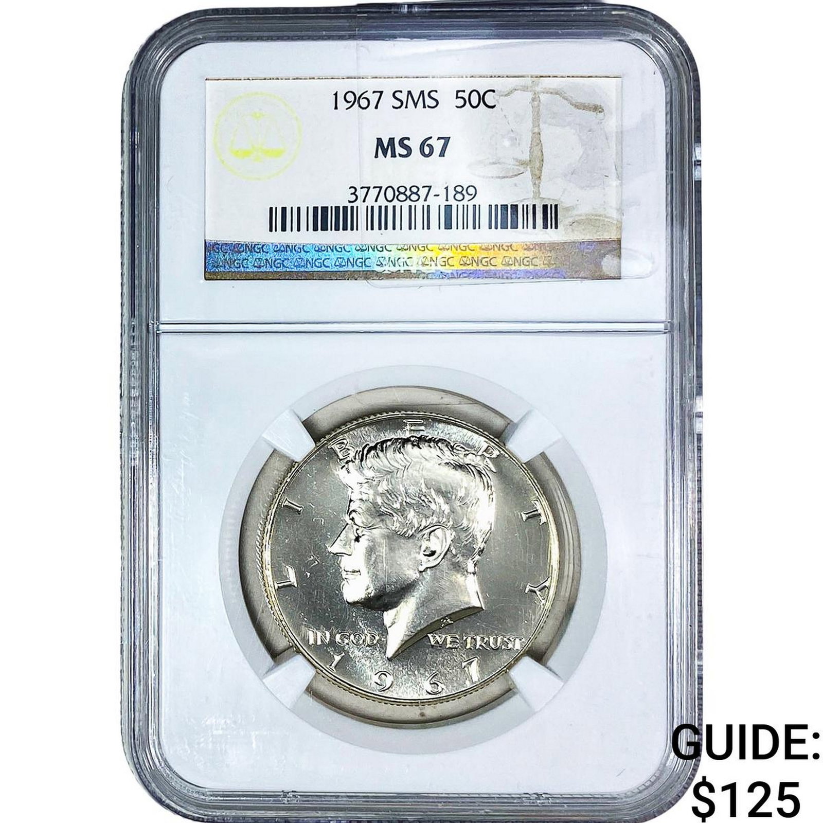 1967 Kennedy Half Dollar NGC MS67 (1 of 2)