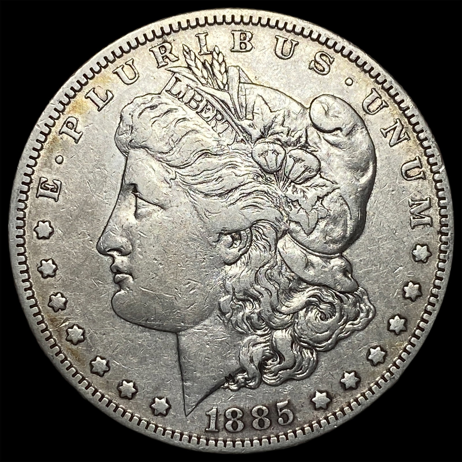 1885-S Silver Morgan Dollar NEARLY UNCIRCULATED: 1885-S Silver Morgan Dollar NEARLY UNCIRCULATED