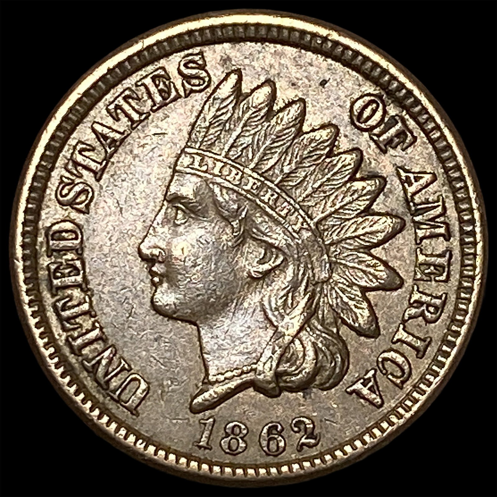 1862 Copper-Nickel Indian Head Cent UNCIRCULATED (1 of 2)