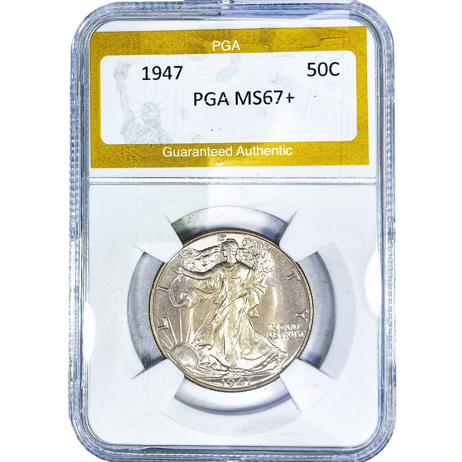 1947 Walking Liberty Half Dollar PGA MS67+ (1 of 2)