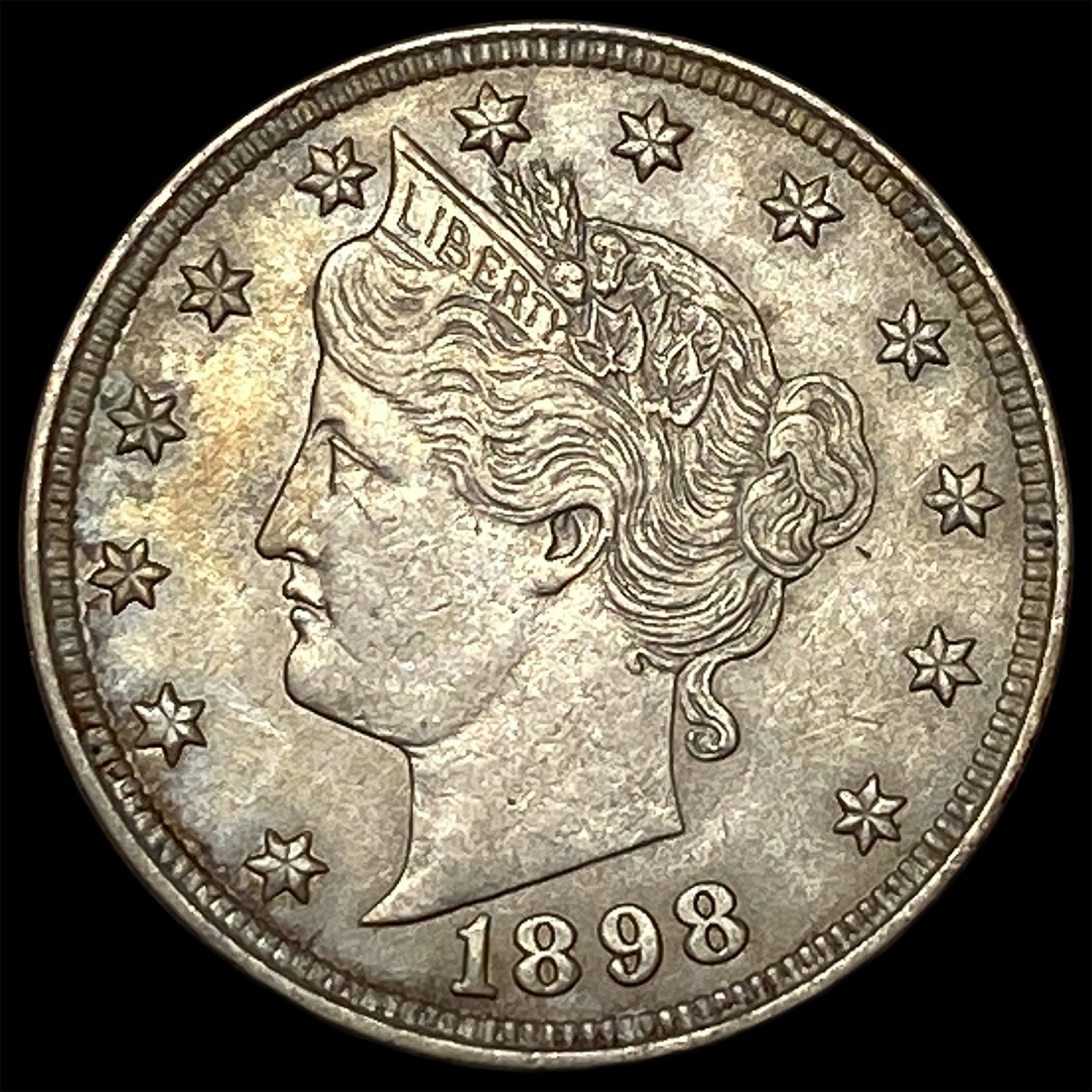 1898-O Liberty Head Nickel CHOICE AU: 1898-O Liberty Head Nickel CHOICE AU