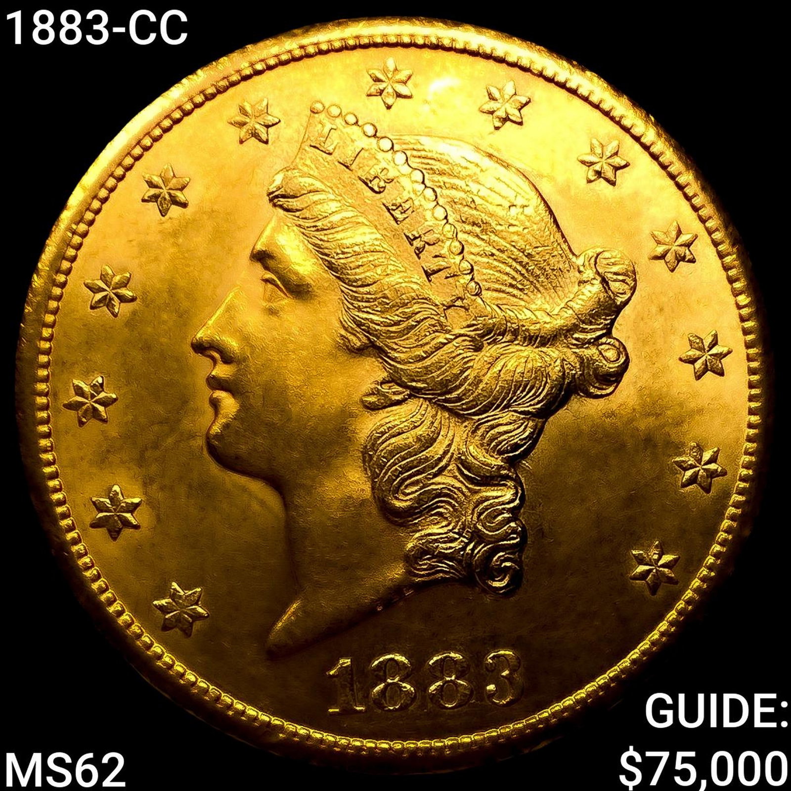 1883-CC $20 Gold Double Eagle: 1883-CC $20 Gold Double Eagle