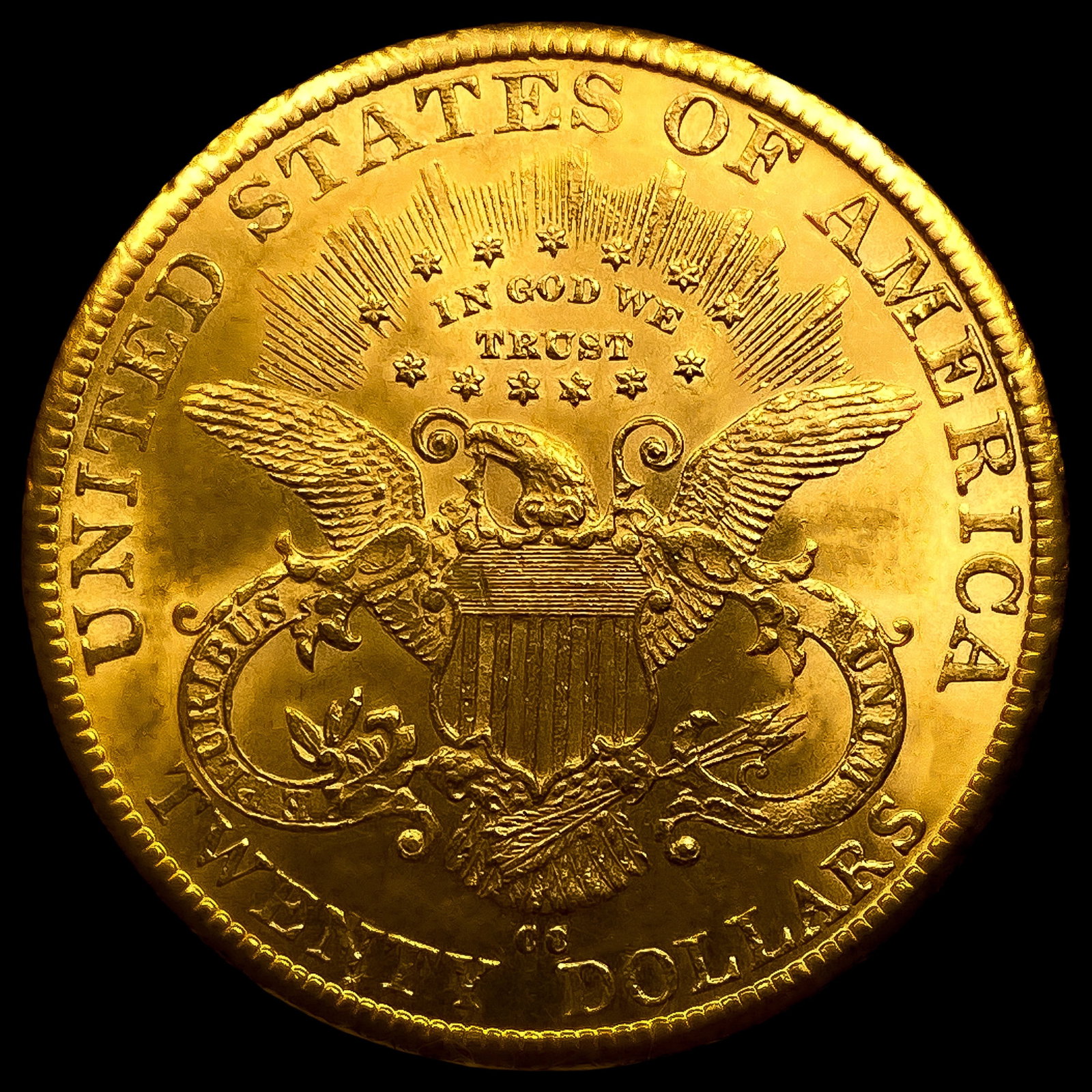 1883-CC $20 Gold Double Eagle UNCIRCULATED - 2