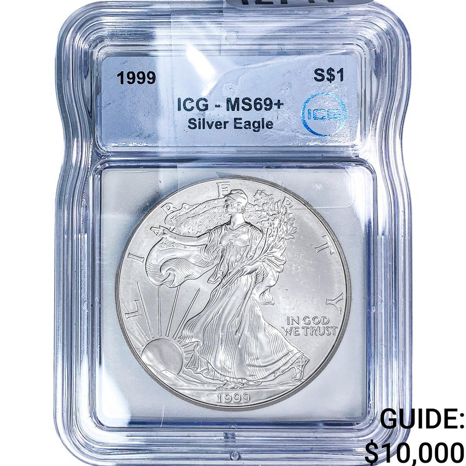 1999 Silver Eagle ICG MS69+ (1 of 4)