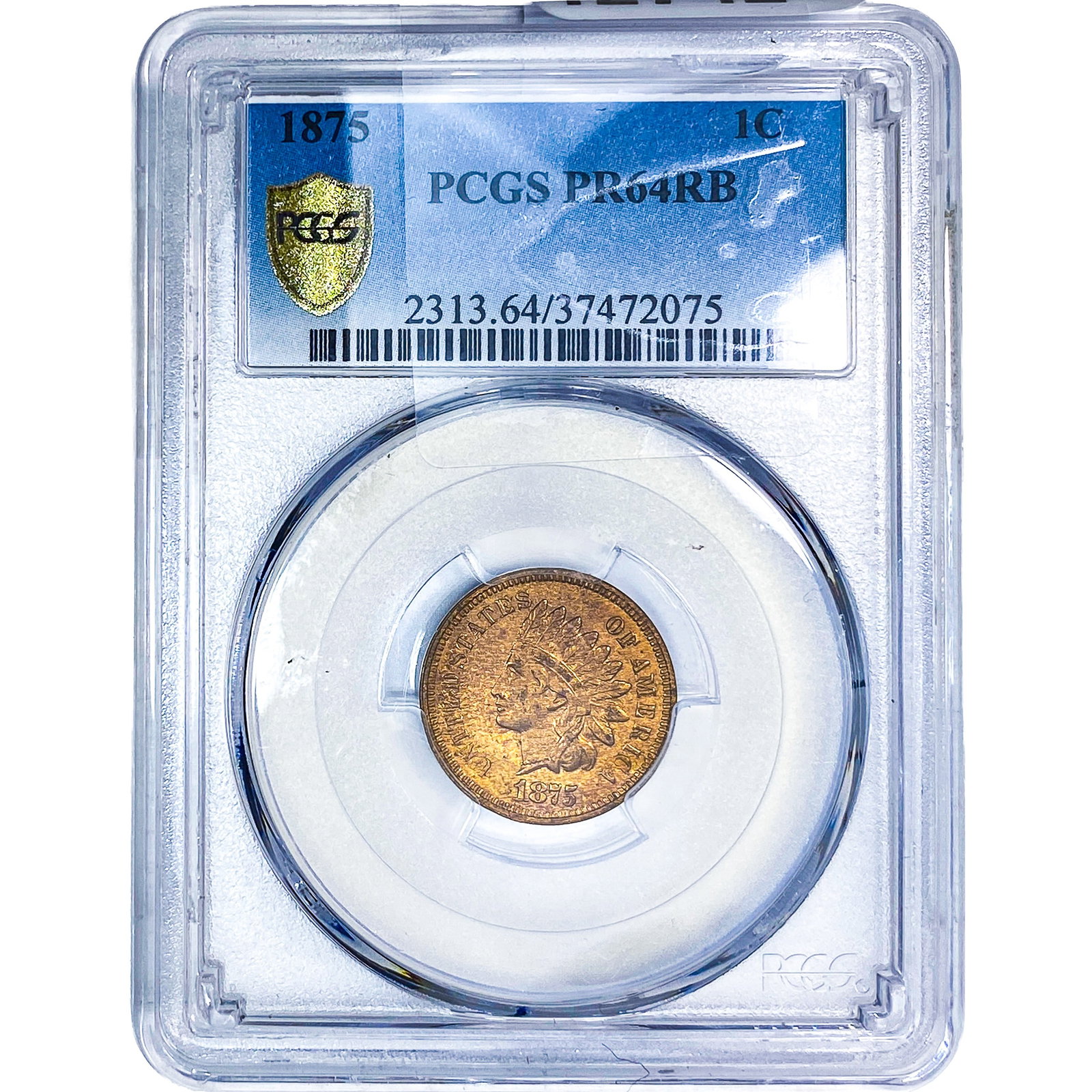 1875 Indian Head Cent PCGS PR64 RB (1 of 4)
