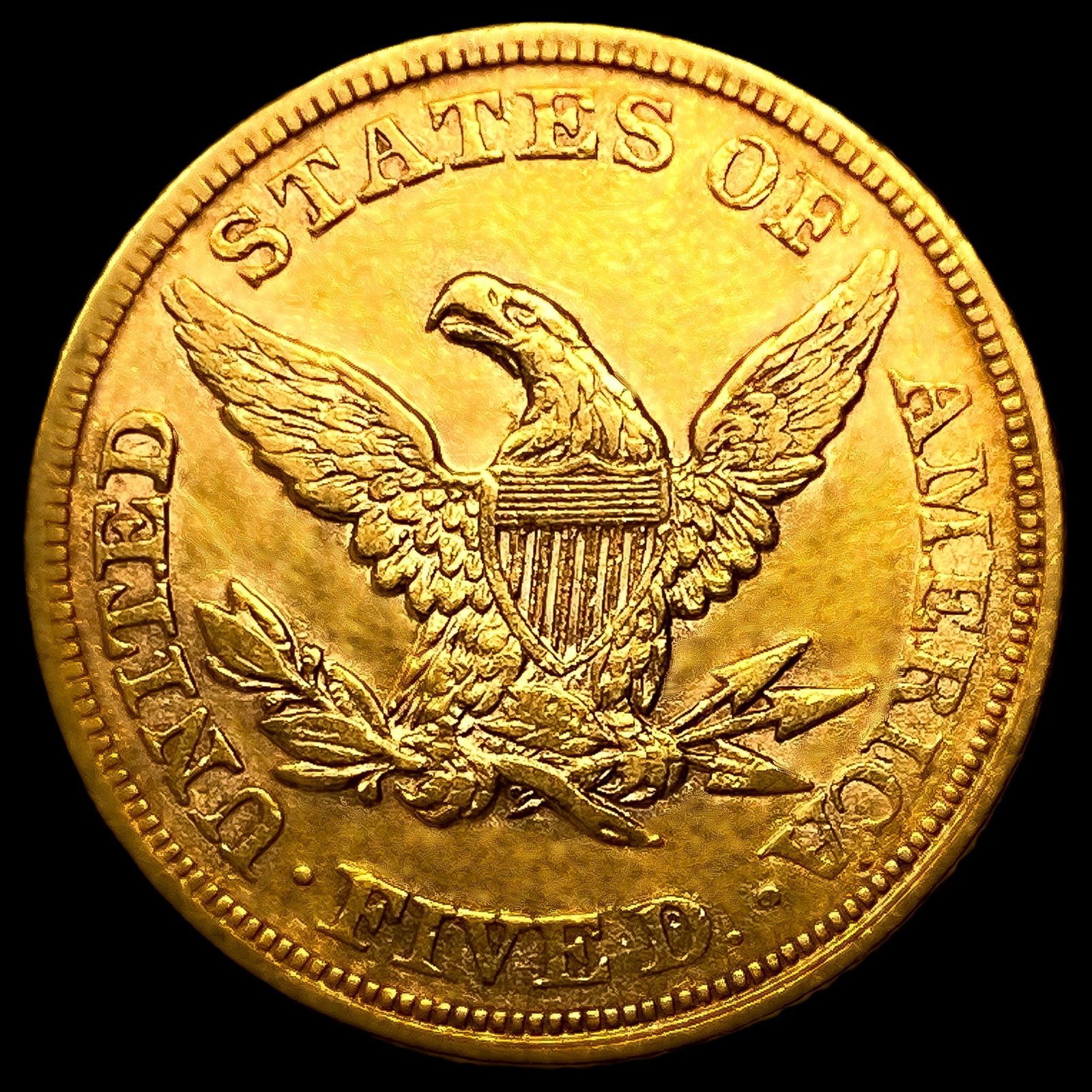1861 $5 Gold Half Eagle - 2