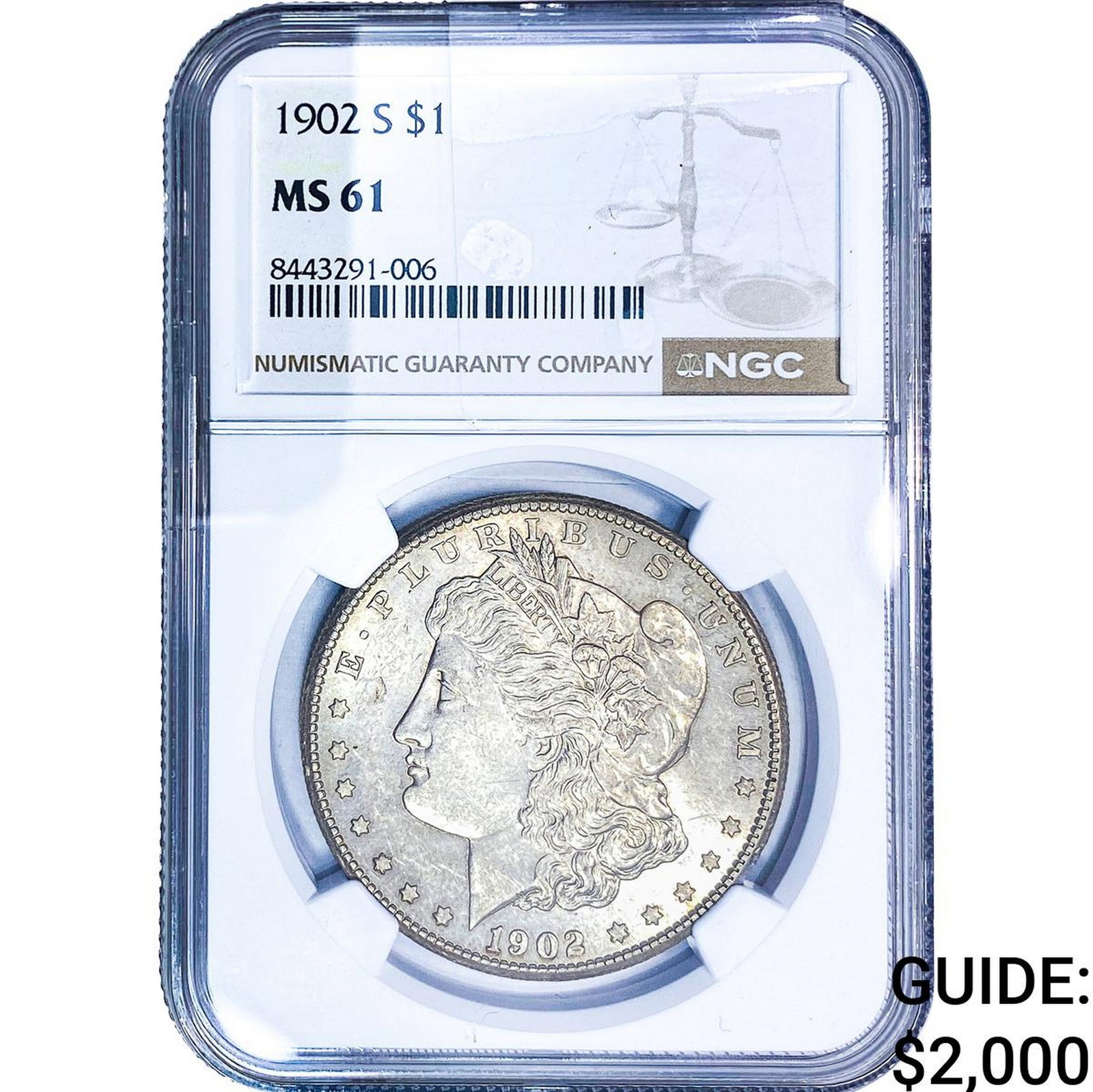 1902-S Morgan Silver Dollar NGC MS61 (1 of 4)