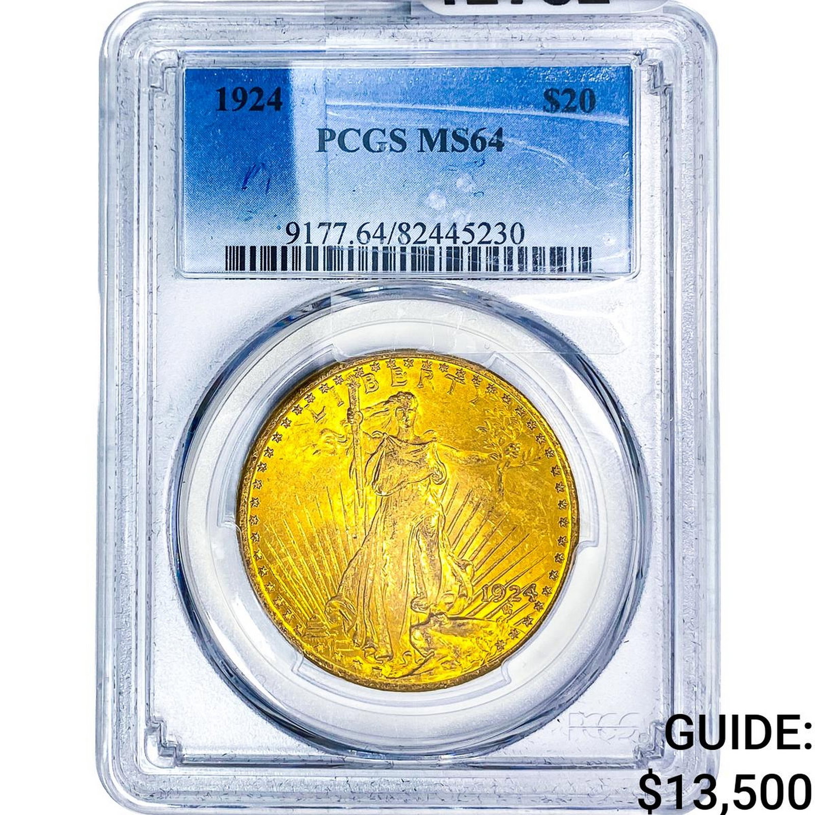 1924 $20 Gold Double Eagle PCGS MS64: 1924 $20 Gold Double Eagle PCGS MS64