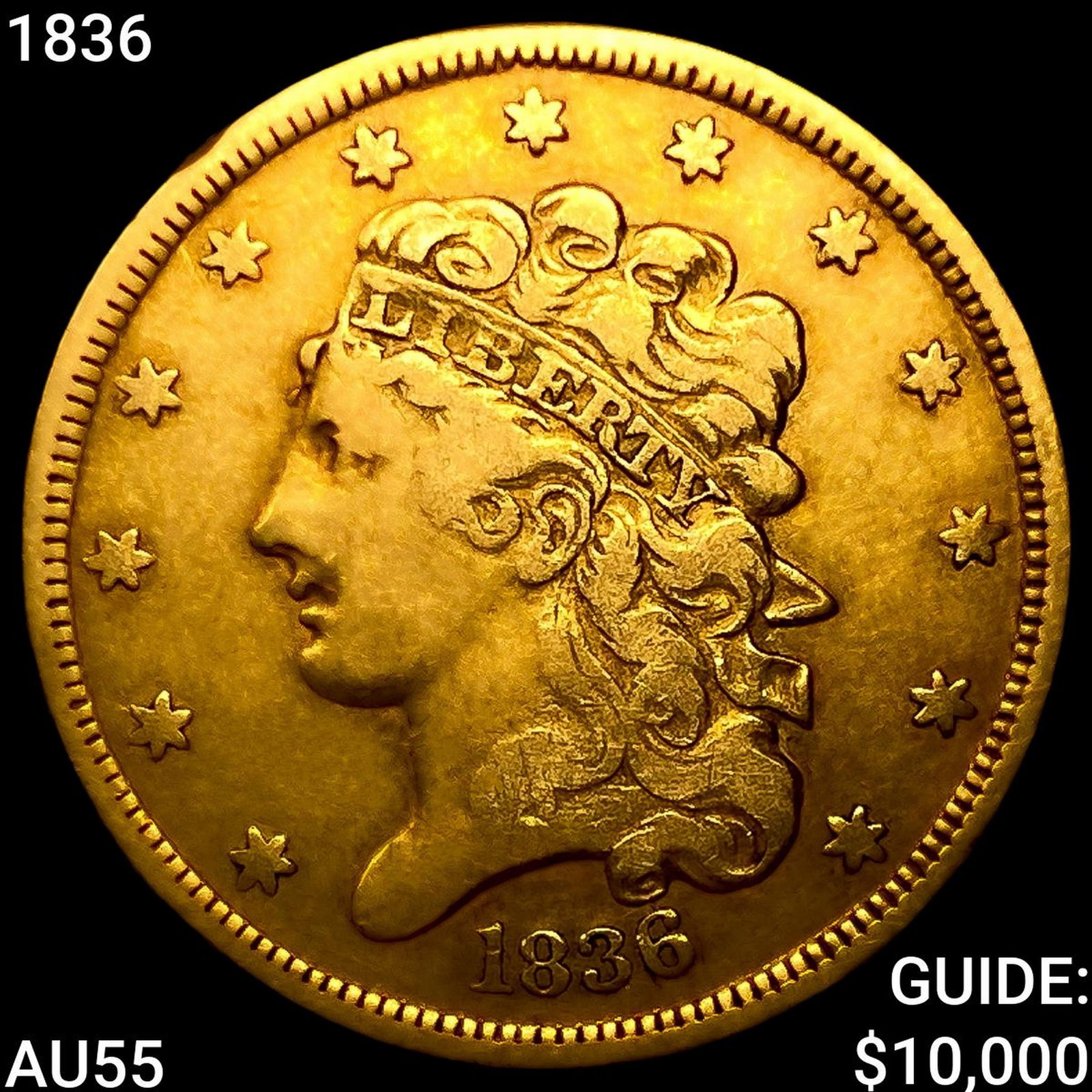 1836 $5 Gold Half Eagle (1 of 2)