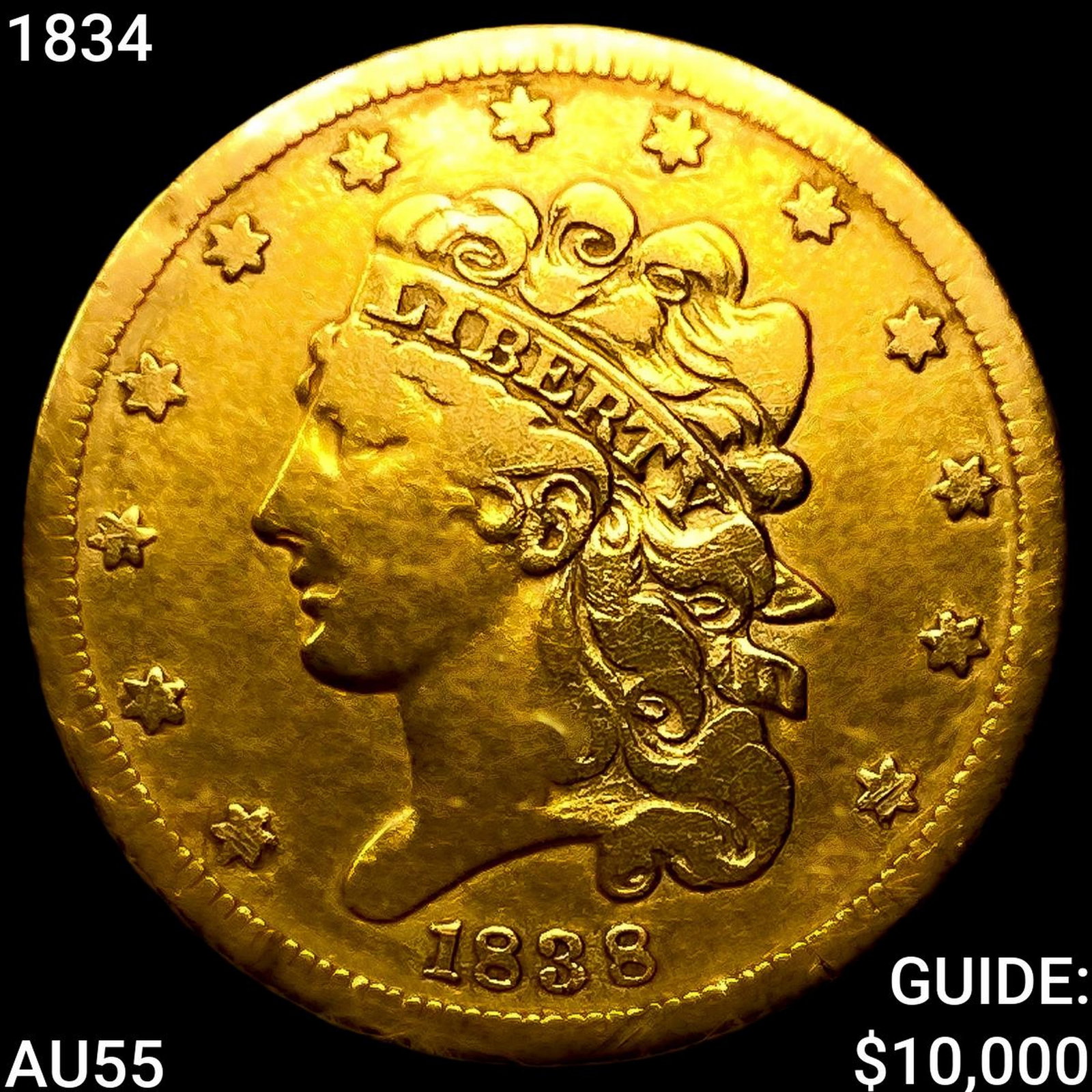 1834 $5 Gold Half Eagle (1 of 2)