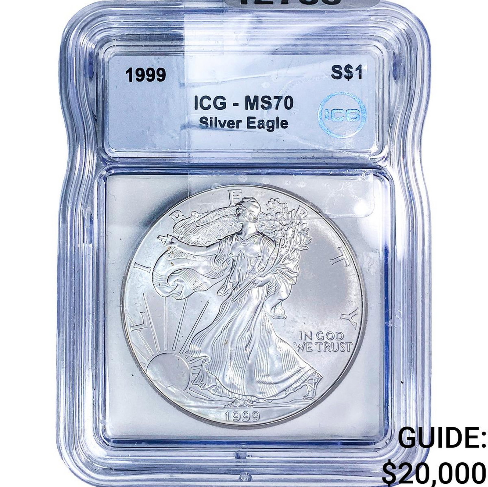 1999 Silver Eagle ICG MS70: 1999 Silver Eagle ICG MS70