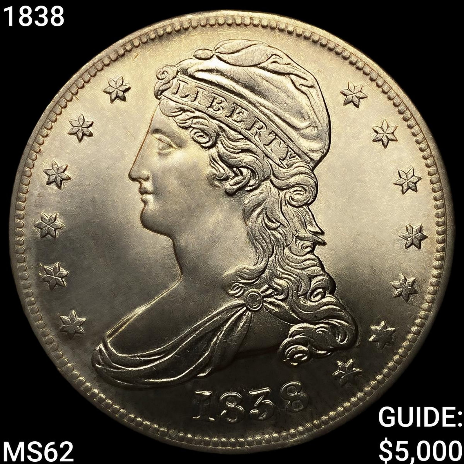 1838 Capped Bust Half Dollar (1 of 2)