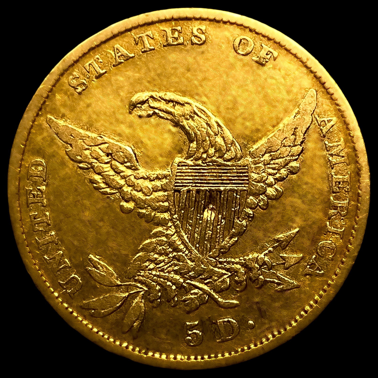 1835 $5 Gold Half Eagle CLOSELY UNCIRCULATED - 2