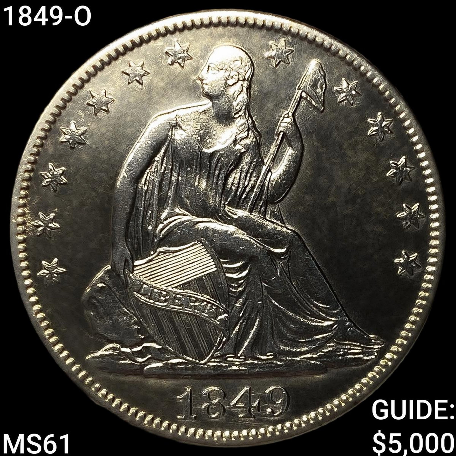 1849-O Seated Liberty Half Dollar (1 of 2)