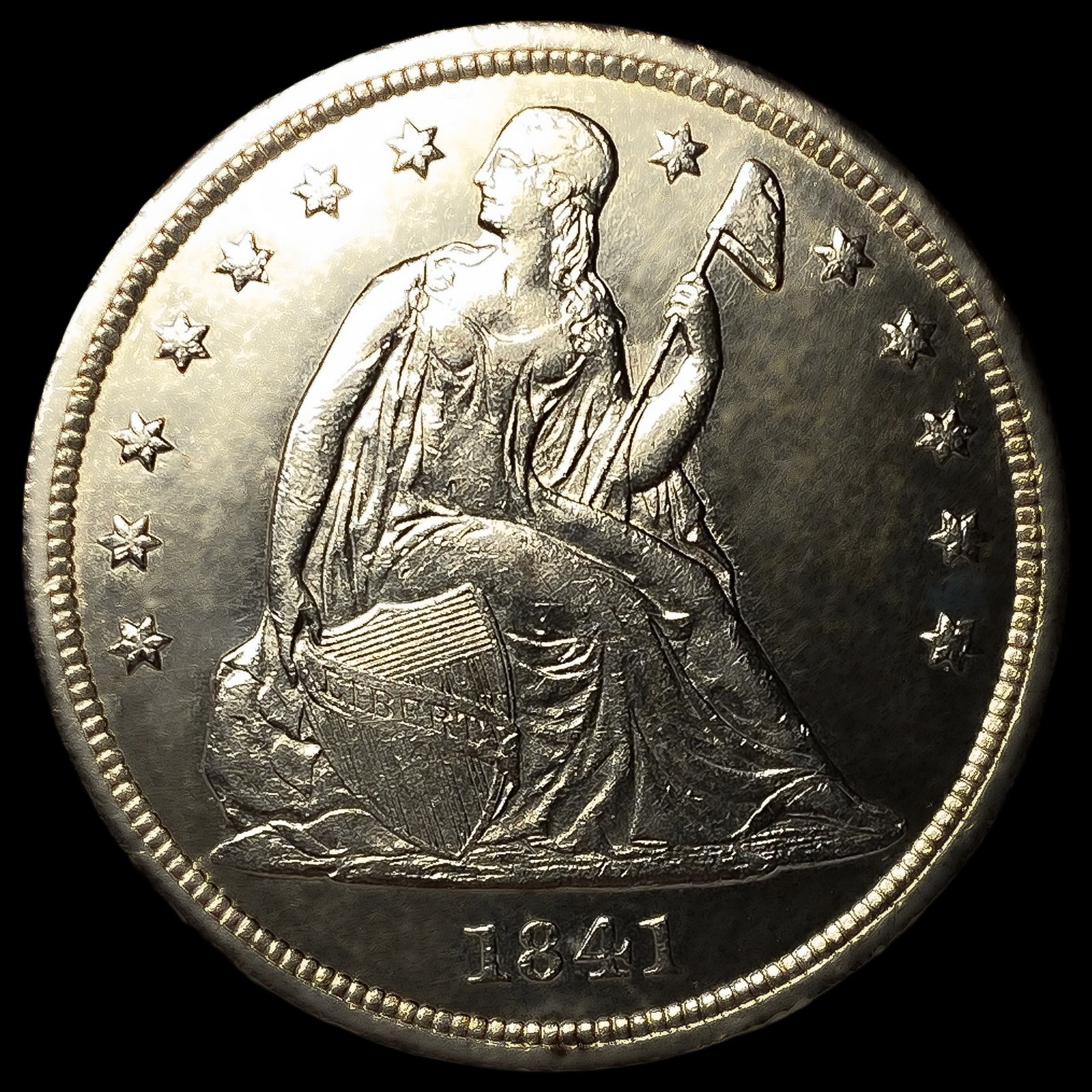 1841 Seated Liberty Dollar (1 of 2)