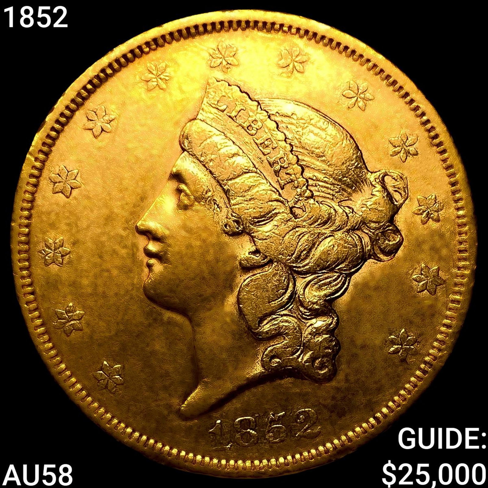 1852 $20 Gold Double Eagle (1 of 2)