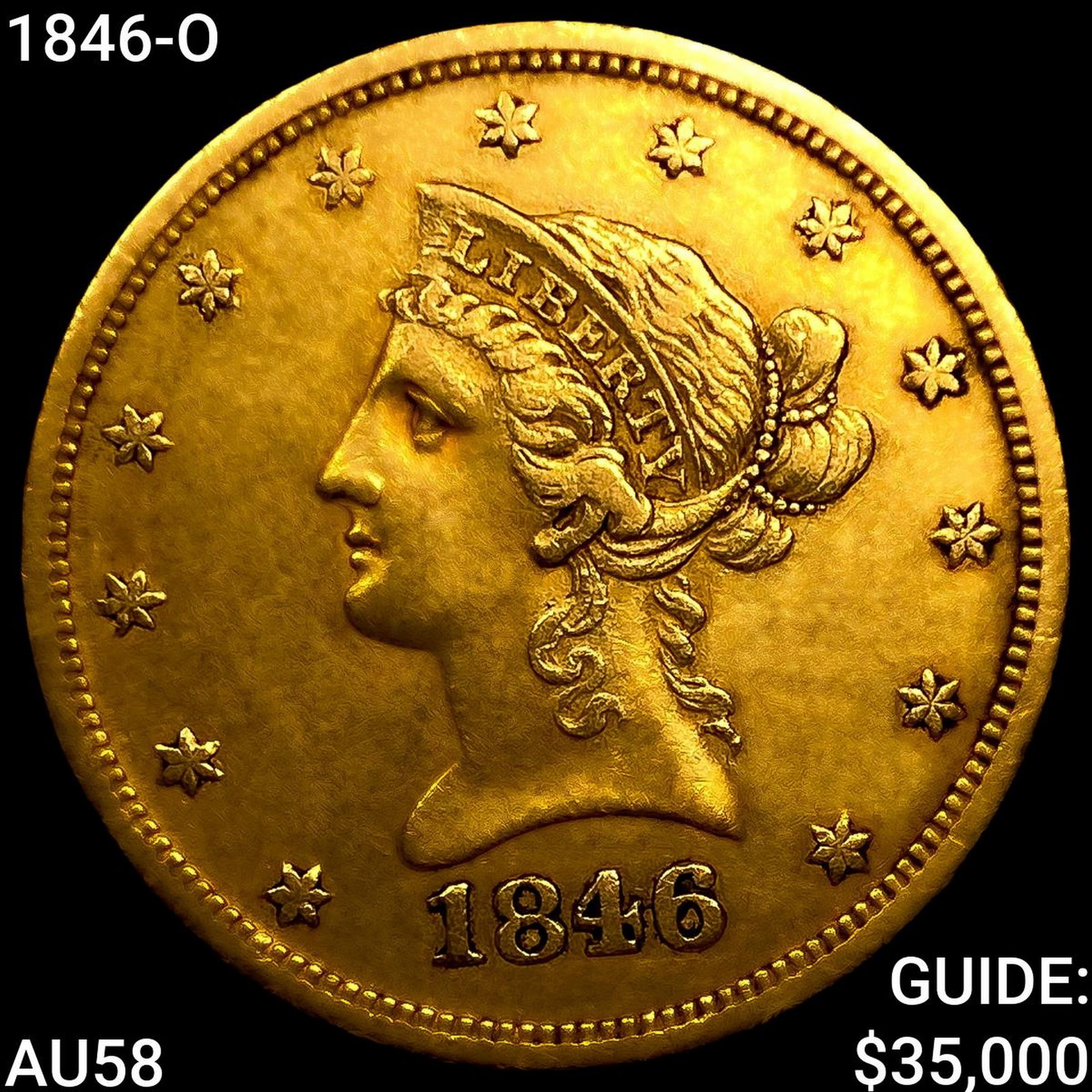 1846-O $10 Gold Eagle (1 of 2)