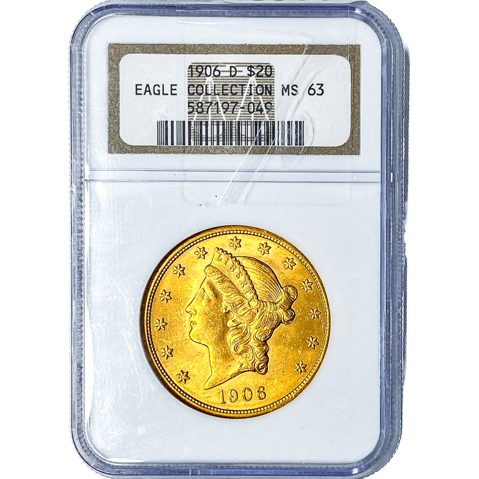 1906-D $20 Gold Double Eagle NGC MS63 (1 of 4)