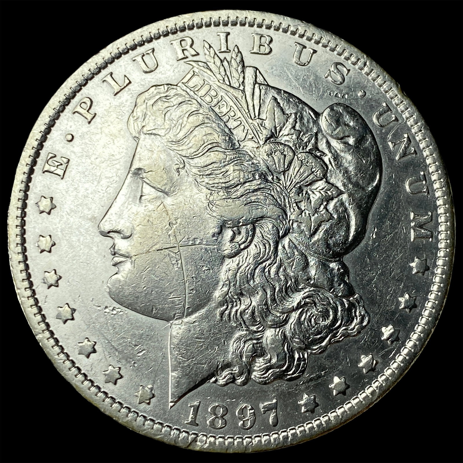 1897-O Silver Morgan Dollar ABOUT UNCIRCULATED: 1897-O Silver Morgan Dollar ABOUT UNCIRCULATED
