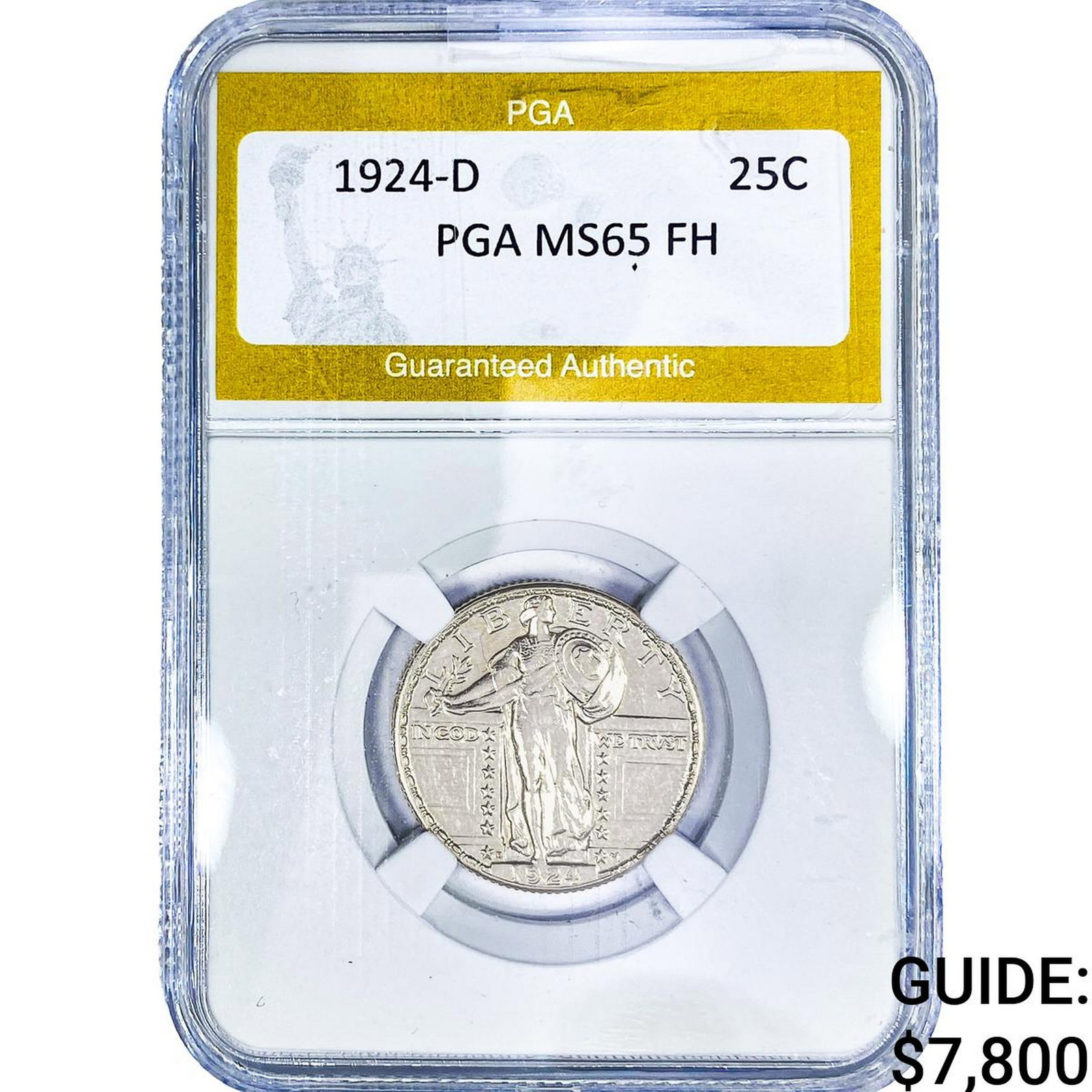 1924-D Standing Liberty Quarter PGA MS65 FH (1 of 2)