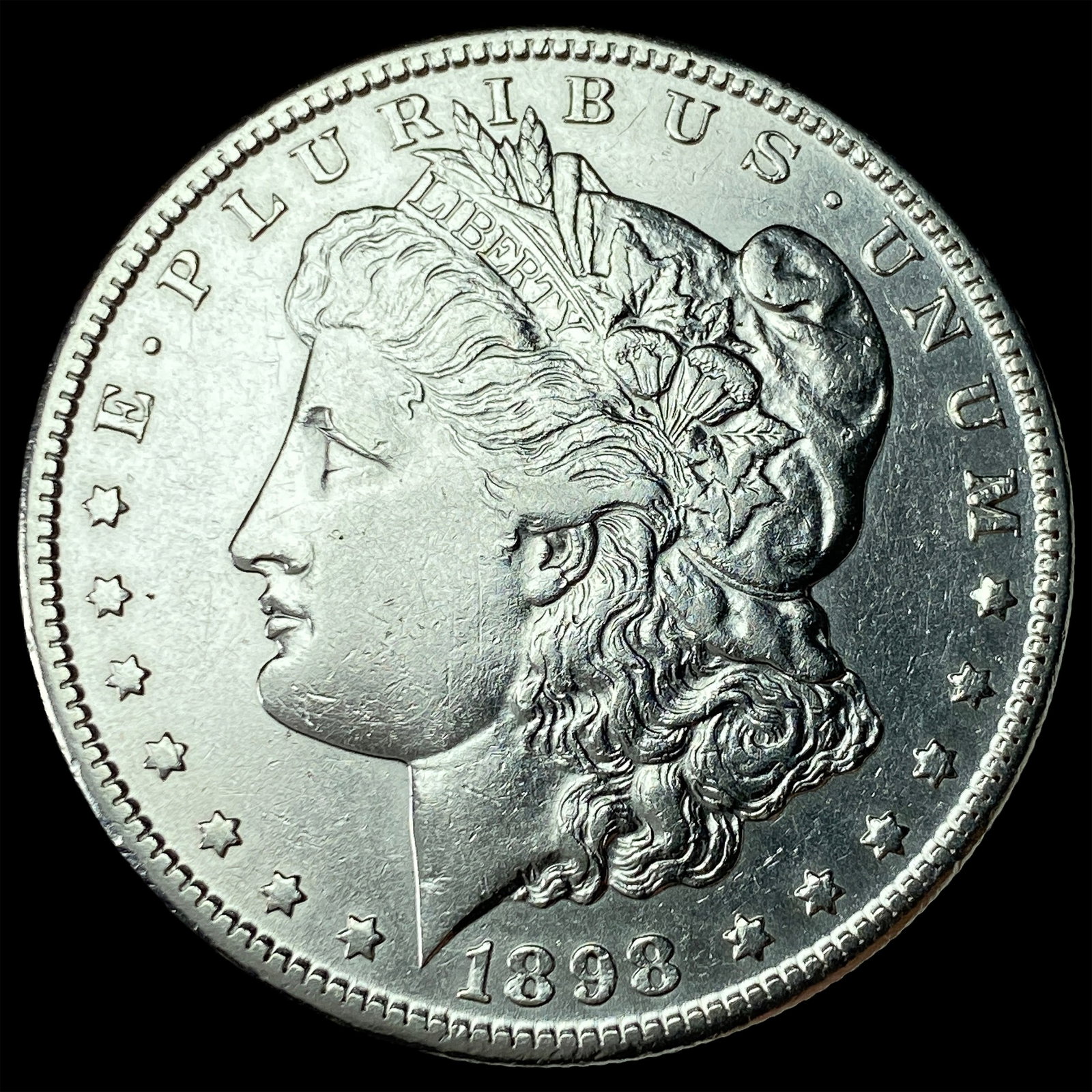 1898-S Silver Morgan Dollar CLOSELY UNCIRCULATED: 1898-S Silver Morgan Dollar CLOSELY UNCIRCULATED