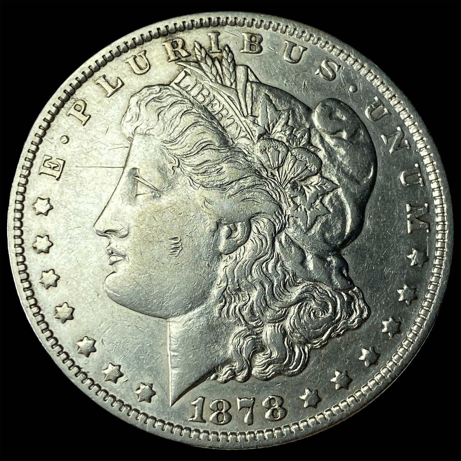 1878 Silver Morgan Dollar CHOICE AU: 1878 Silver Morgan Dollar CHOICE AU