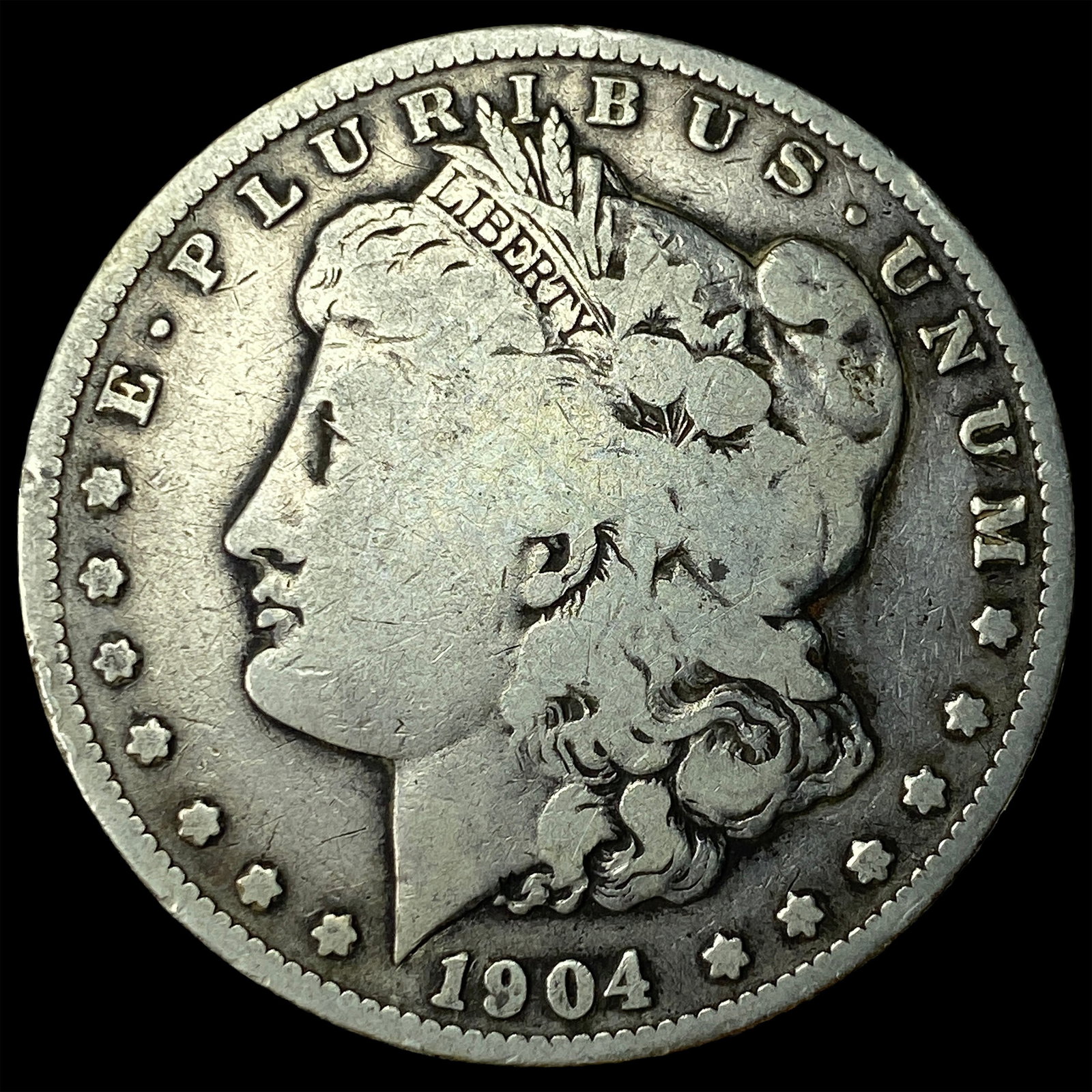 1904-S Silver Morgan Dollar NICELY CIRCULATED: 1904-S Silver Morgan Dollar NICELY CIRCULATED
