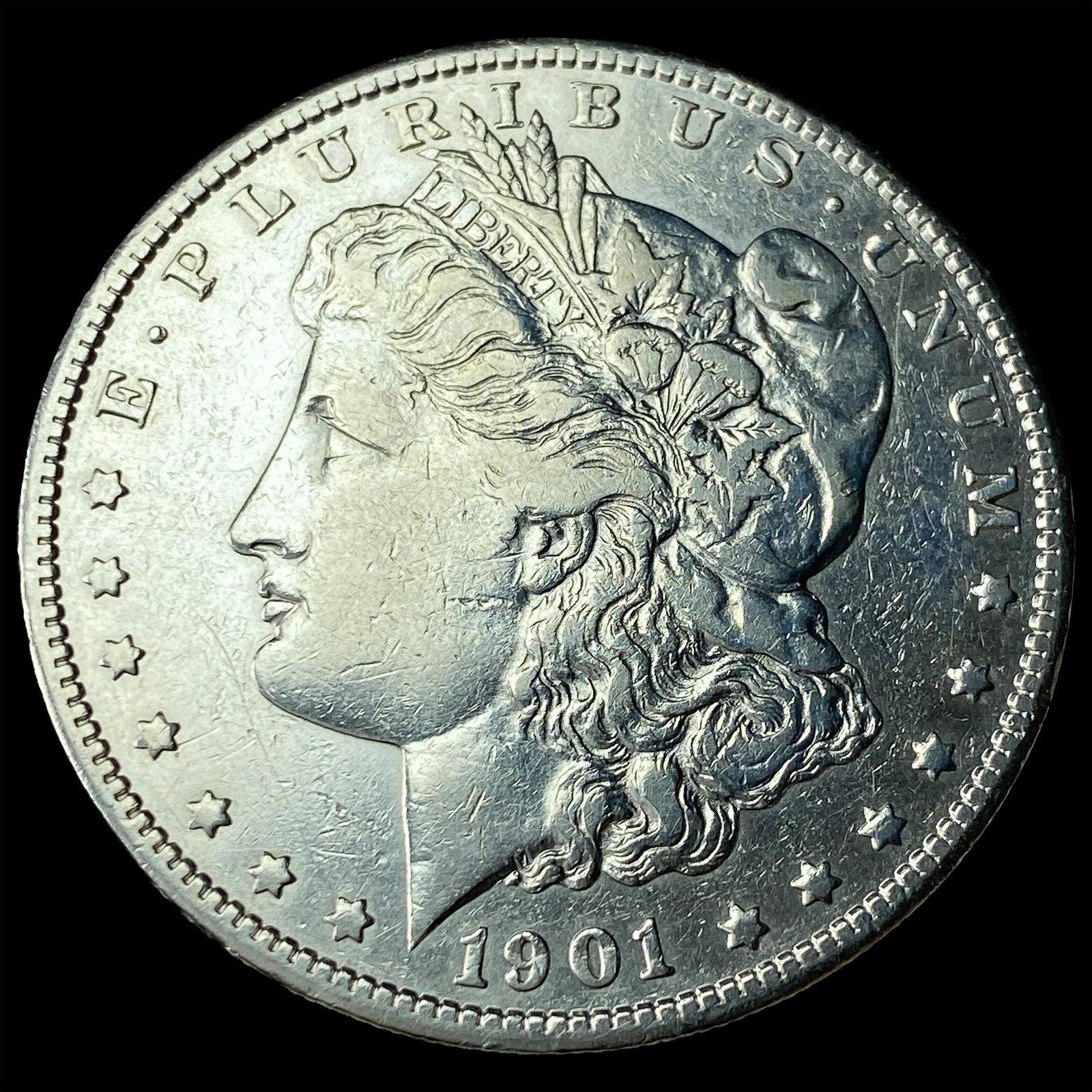 1901-S Silver Morgan Dollar CLOSELY UNCIRCULATED: 1901-S Silver Morgan Dollar CLOSELY UNCIRCULATED