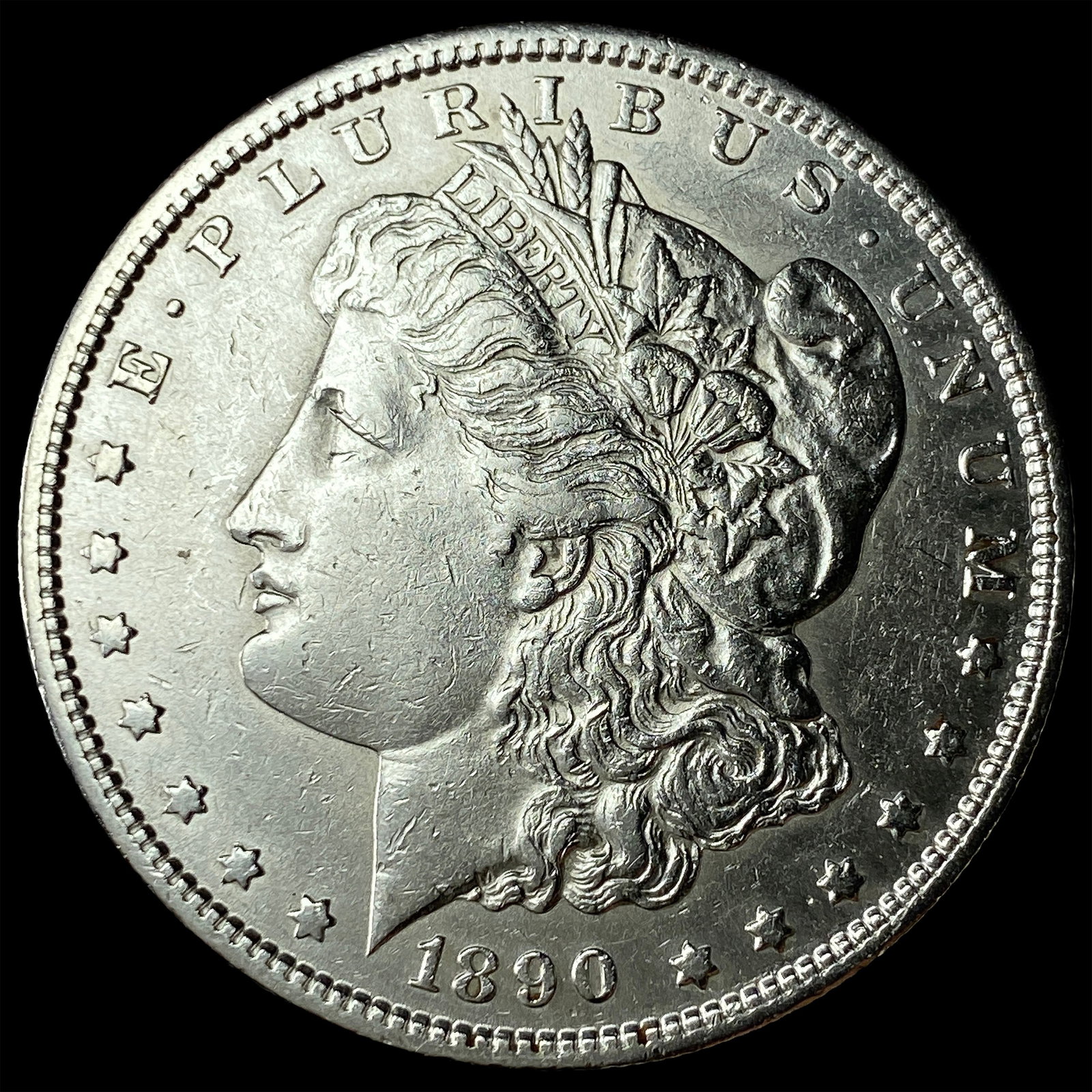 1890-S Silver Morgan Dollar CHOICE AU: 1890-S Silver Morgan Dollar CHOICE AU