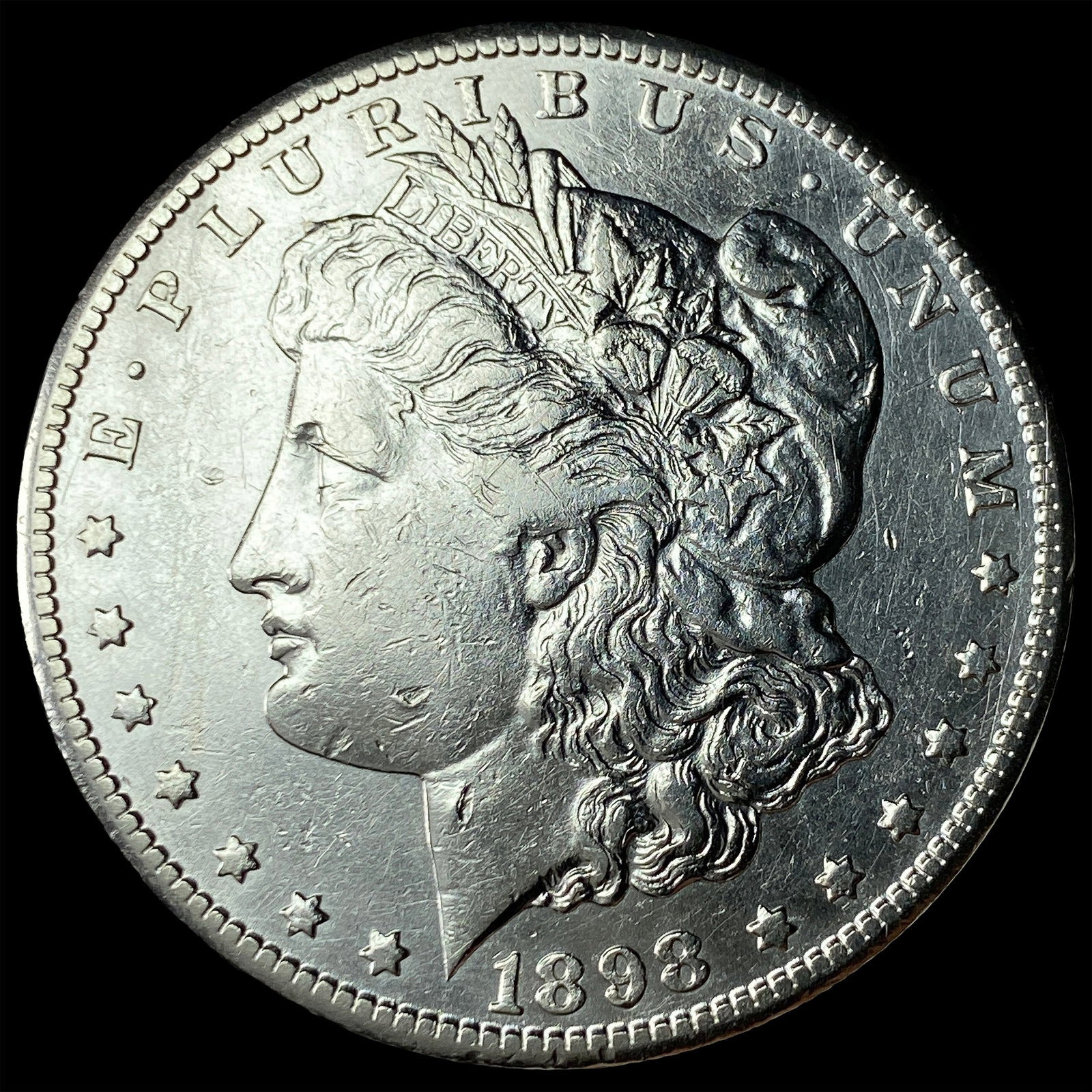 1898-S Silver Morgan Dollar CLOSELY UNCIRCULATED: 1898-S Silver Morgan Dollar CLOSELY UNCIRCULATED