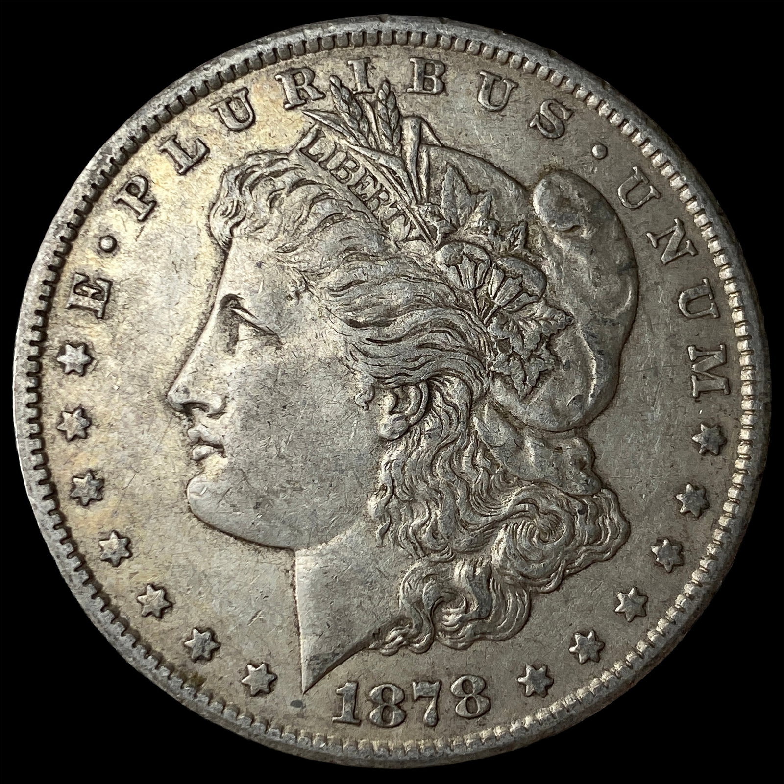 1878-S Silver Morgan Dollar NEARLY UNCIRCULATED: 1878-S Silver Morgan Dollar NEARLY UNCIRCULATED