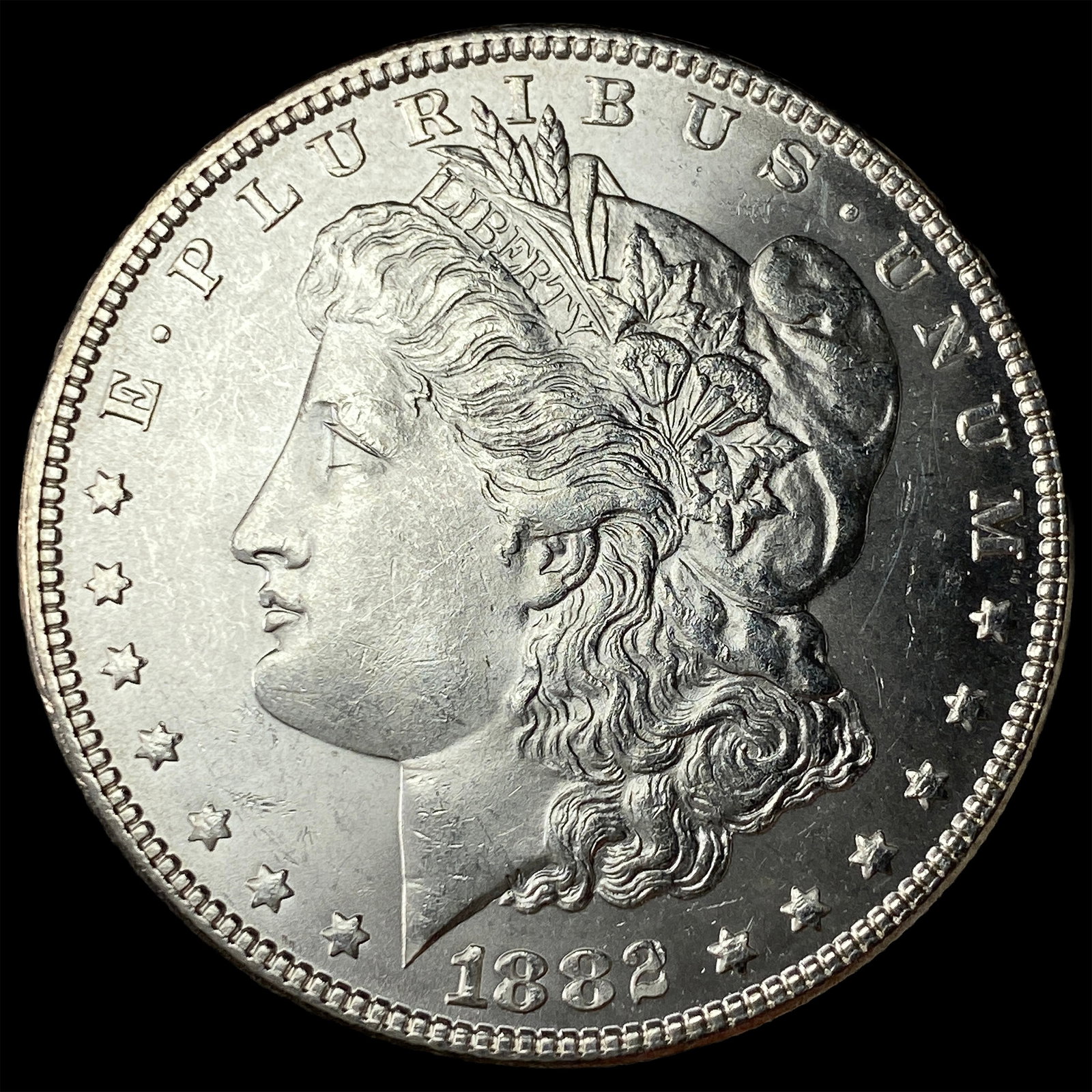 1882-S Silver Morgan Dollar GEM BU: 1882-S Silver Morgan Dollar GEM BU