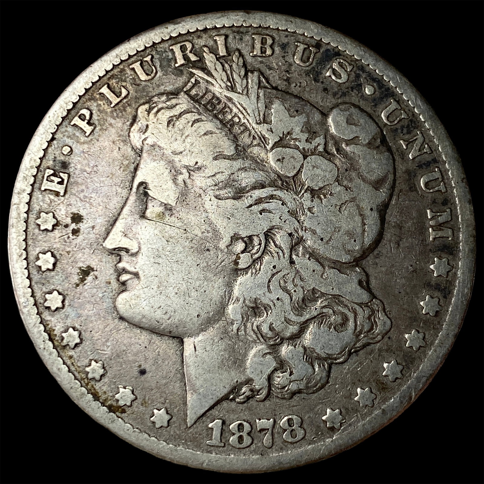 1878-CC Silver Morgan Dollar LIGHTLY CIRCULATED: 1878-CC Silver Morgan Dollar LIGHTLY CIRCULATED