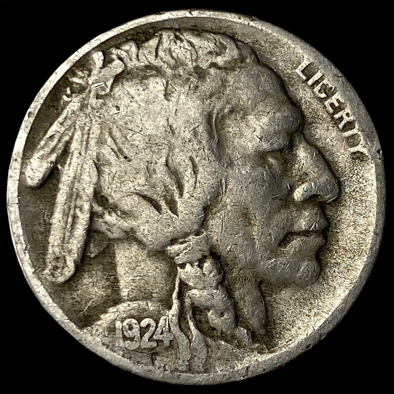 1924-S Buffalo Nickel LIGHTLY CIRCULATED: 1924-S Buffalo Nickel LIGHTLY CIRCULATED