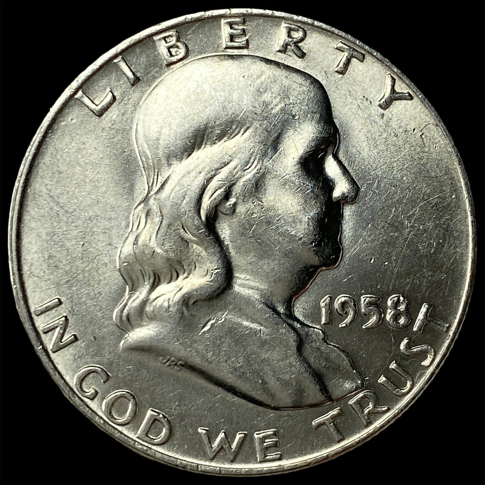 1958-D Silver Half Dollar Franklin UNCIRCULATED: 1958-D Silver Half Dollar Franklin UNCIRCULATED
