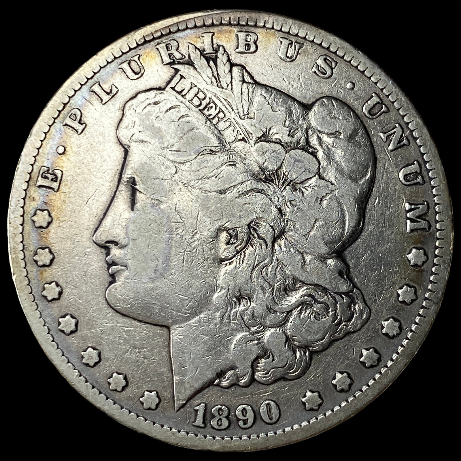 1890-CC Silver Morgan Dollar LIGHTLY CIRCULATED: 1890-CC Silver Morgan Dollar LIGHTLY CIRCULATED