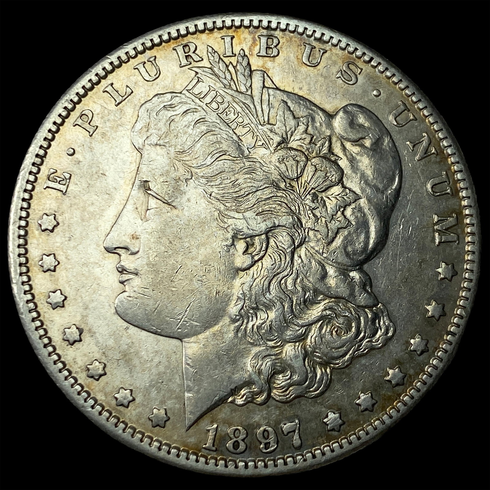 1897 Silver Morgan Dollar CLOSELY UNCIRCULATED: 1897 Silver Morgan Dollar CLOSELY UNCIRCULATED