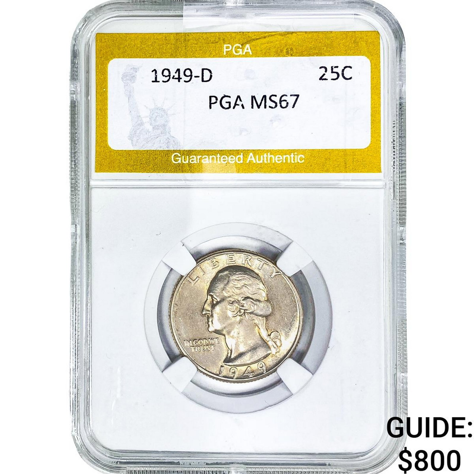 1949-D Washington Silver Quarter PGA MS67 (1 of 2)
